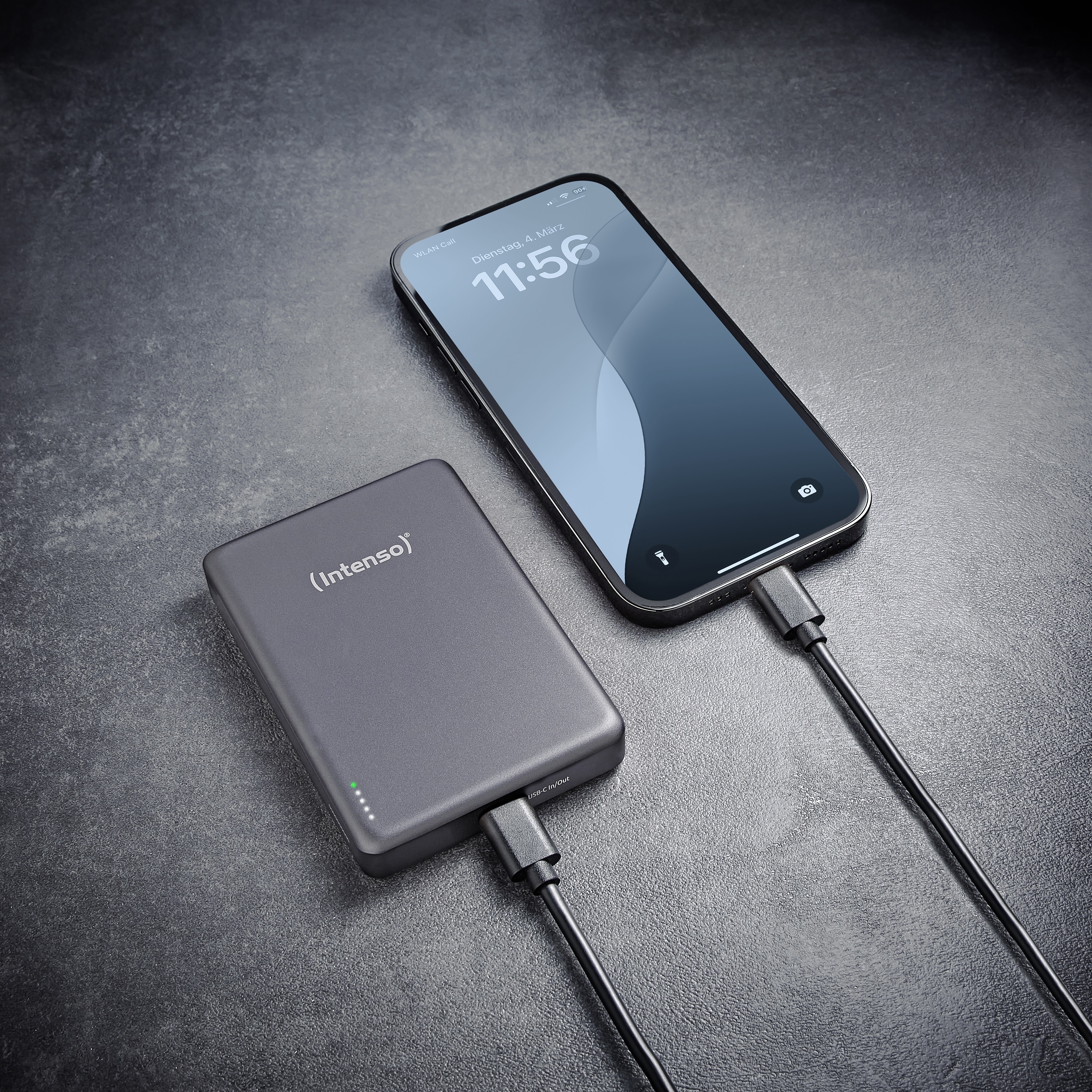 INTENSO Powerbank Magnetic Wireless, MW 10000, grau