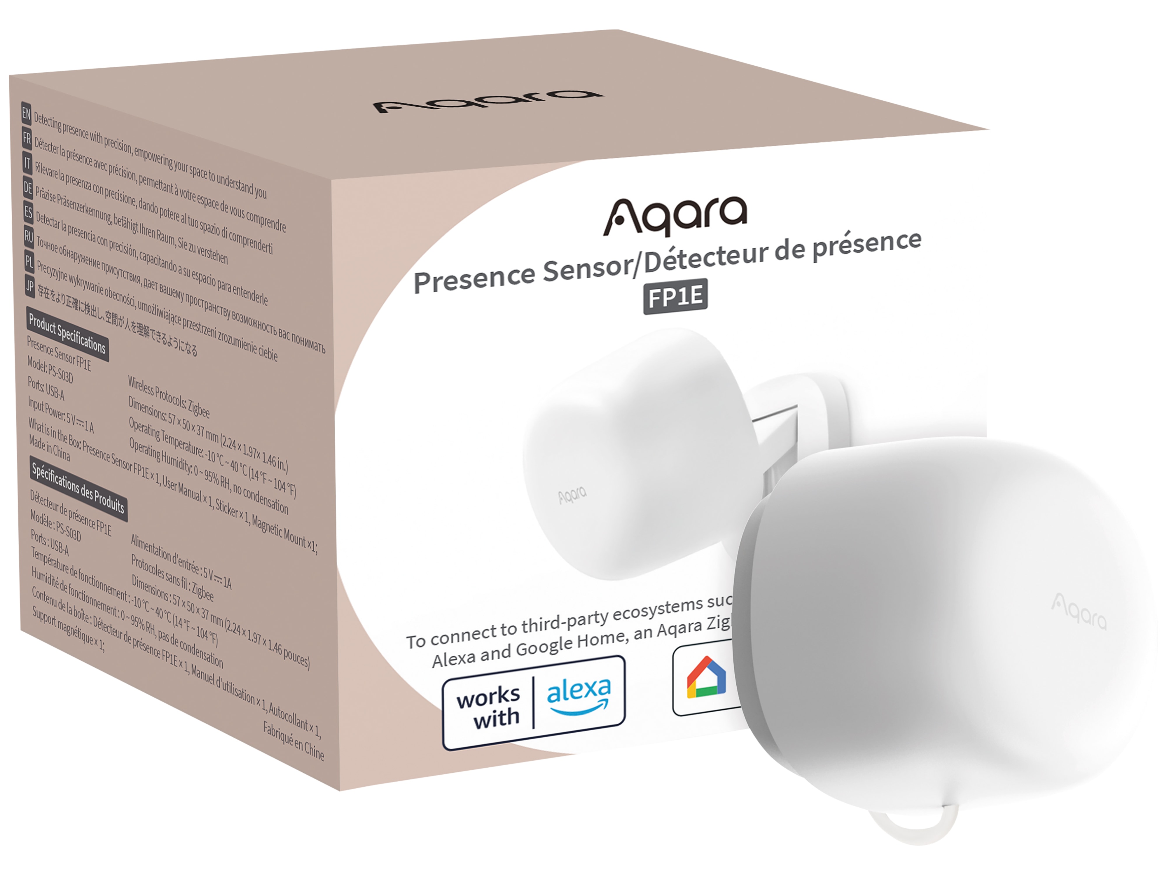 AQARA Bewegungsmelder PS-S03D, FP1E, weiß AQARA Bewegungsmelder PS-S03D, FP1E, weiß