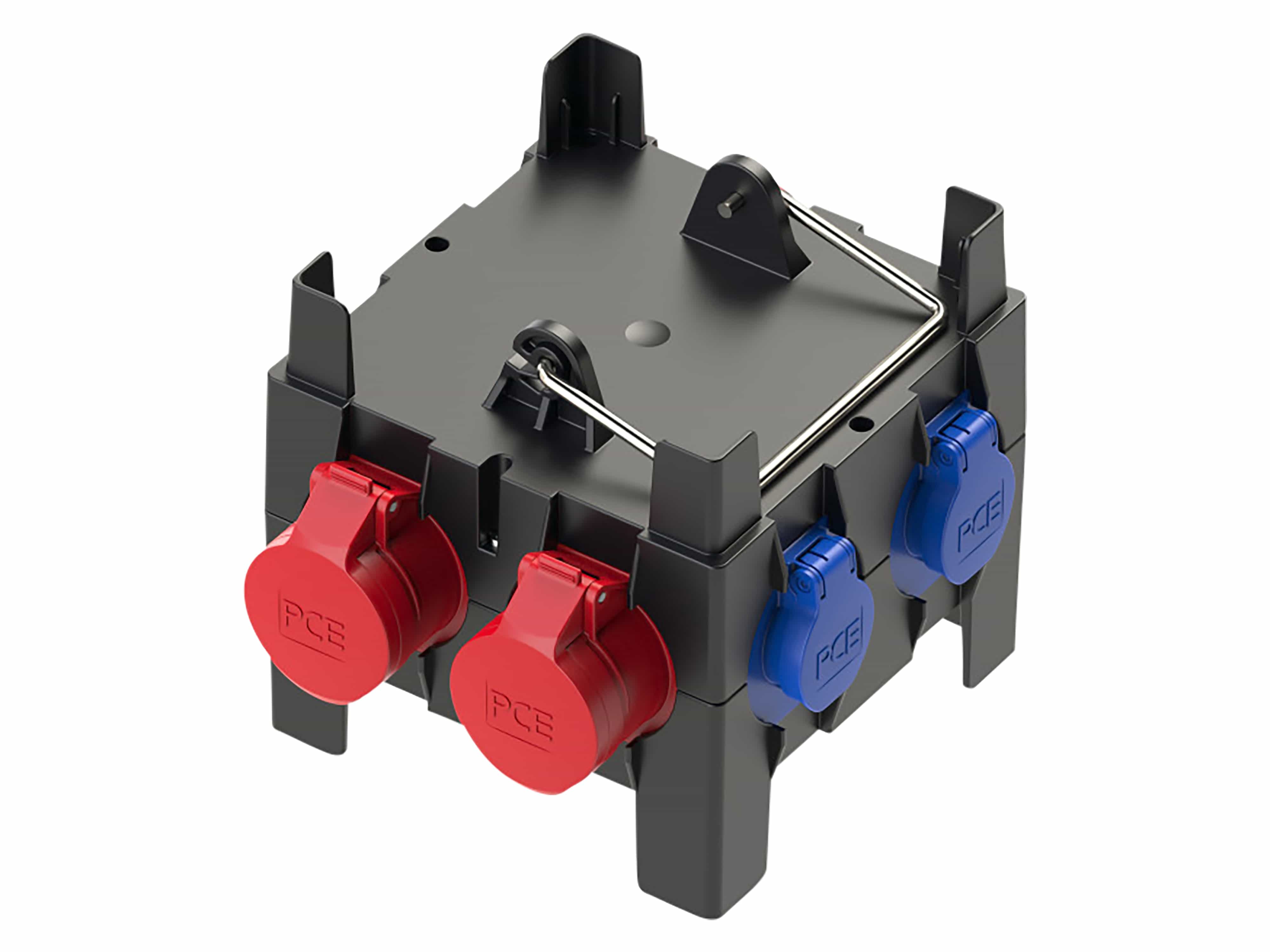 PCE Stromverteiler, IMST, 2x CEE 16A, 4x Schutzkontakt-Steckdose PCE Stromverteiler, IMST, 2x CEE 16A, 4x Schutzkontakt-Steckdose