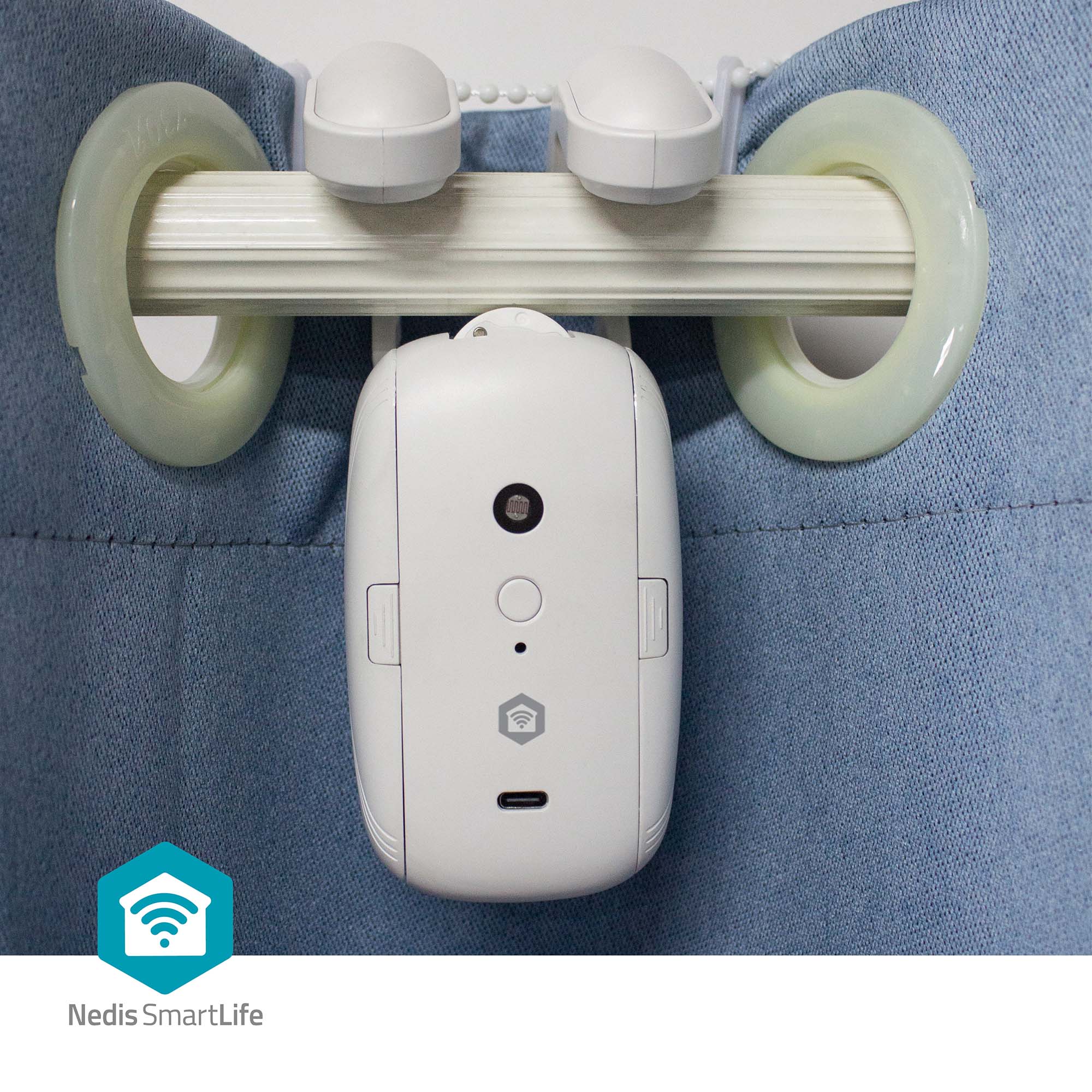 NEDIS Vorhangroboter SmartLife, USB-/Batteriebetrieben, weiß