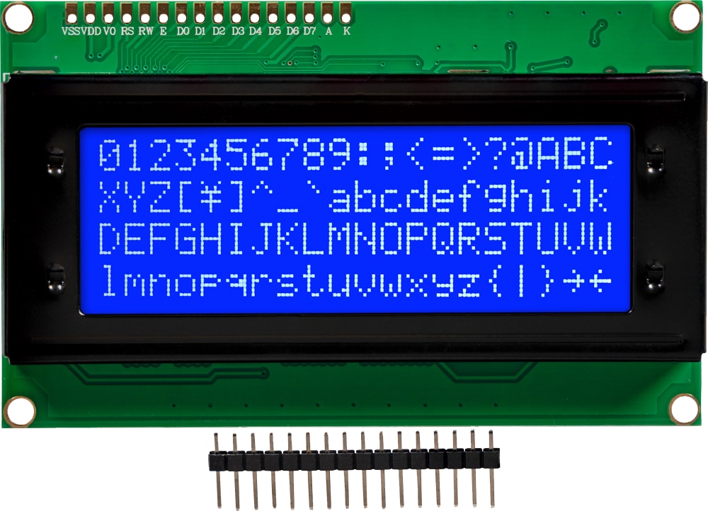 JOY-IT LCD Display, 20x4 Zeichen 16 pol. Connector Blau