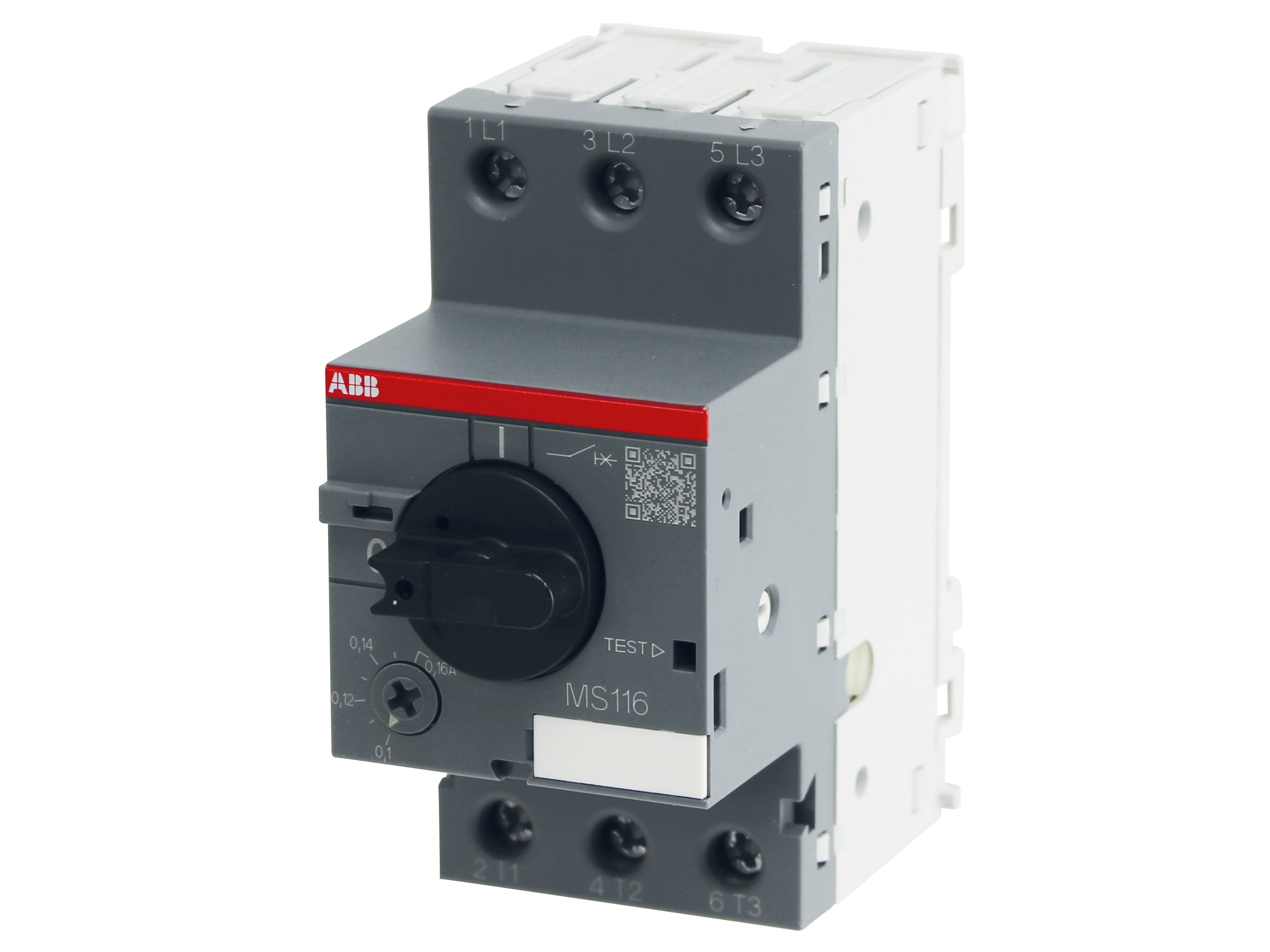 ABB Motorschutzschalter MS116-0.16, Auslöseklasse 10 A, 0.1...0.16 A ABB Motorschutzschalter MS116-0.16, Auslöseklasse 10 A, 0.1...0.16 A
