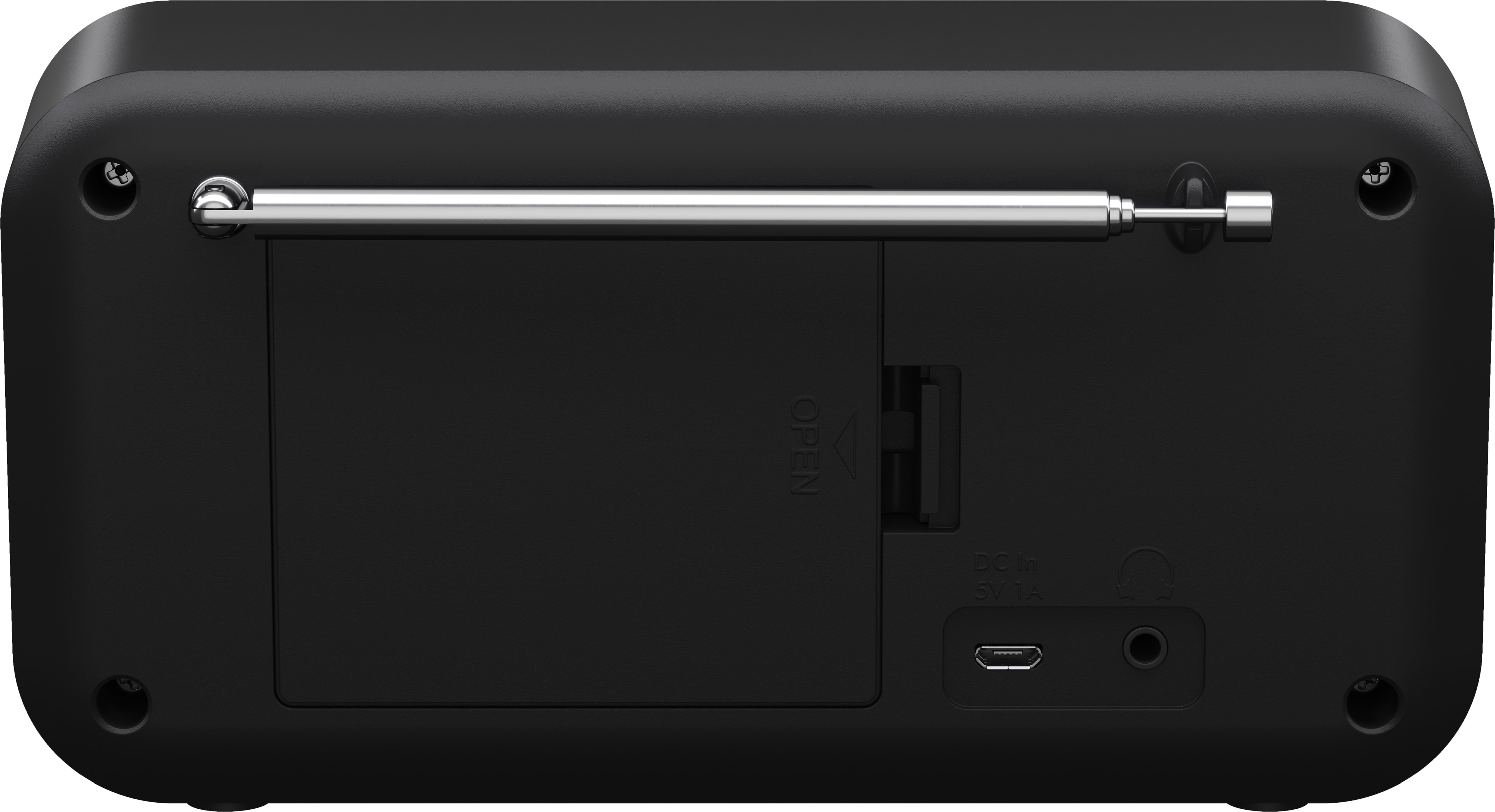 SHARP Digitalradio-tragbar DR-P420, schwarz, DAB+, Bluetooth, USB
