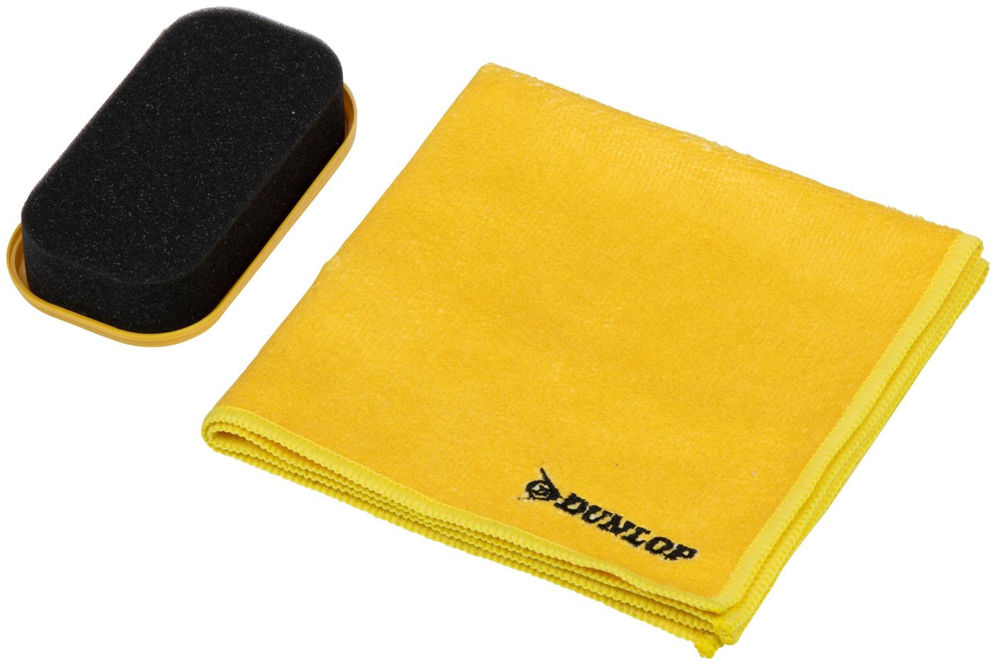 DUNLOP Autoreinigungsset, Mikrofasertuch & Schwamm, 35x35 mm DUNLOP Autoreinigungsset, Mikrofasertuch & Schwamm, 35x35 mm