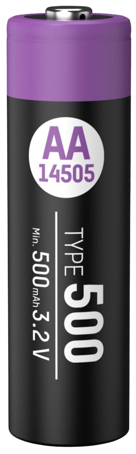 ANSMANN Li-Ion Mignon-Akku, AA, LiFePo4, 3,2 V, 500 mAh ANSMANN Li-Ion Mignon-Akku, AA, LiFePo4, 3,2 V, 500 mAh