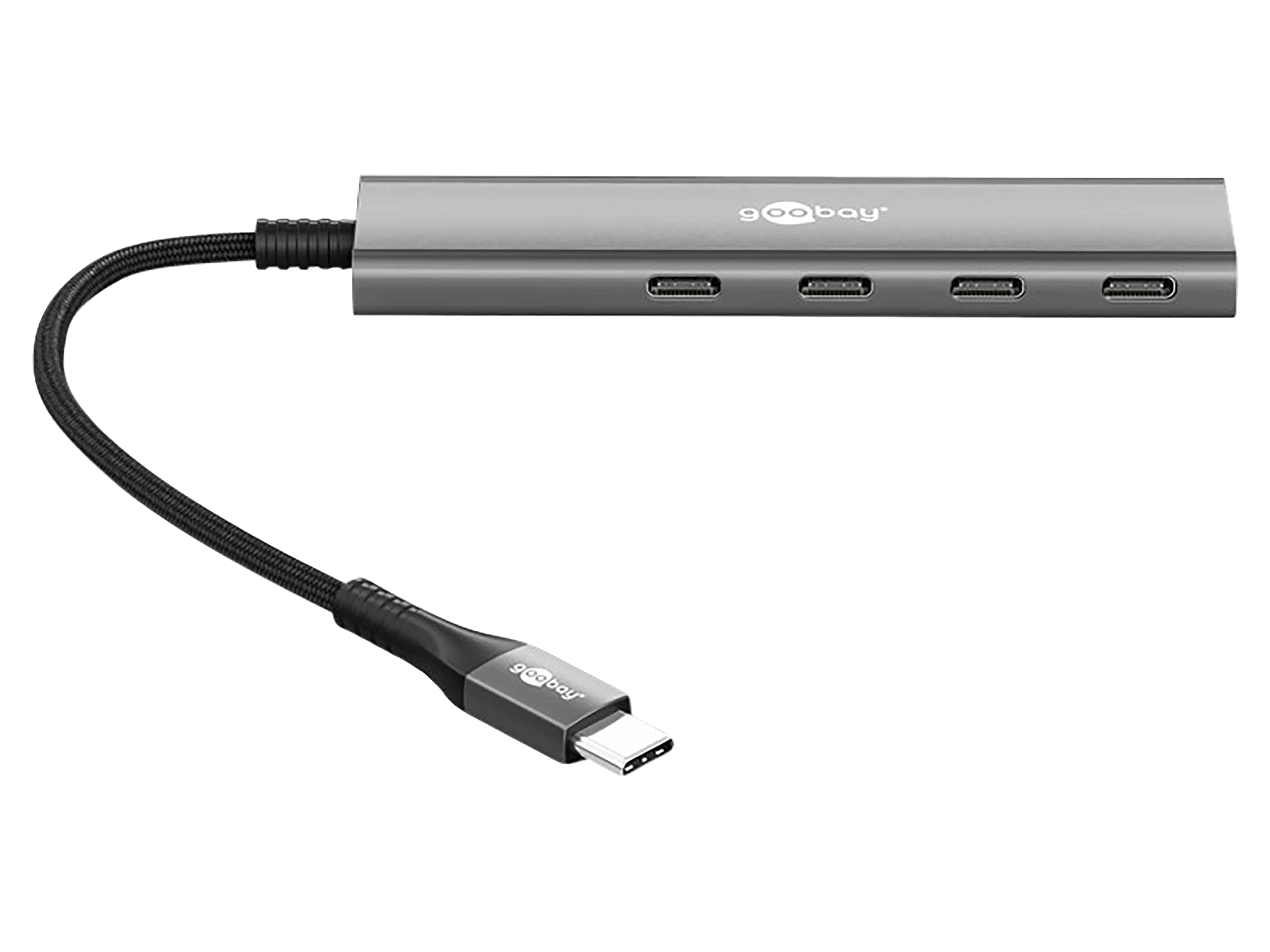 GOOBAY USB-C Hub 76564 Slim 4 Port USB-C auf USB-C 5 Gbit/s GOOBAY USB-C Hub 76564 Slim 4 Port USB-C auf USB-C 5 Gbit/s
