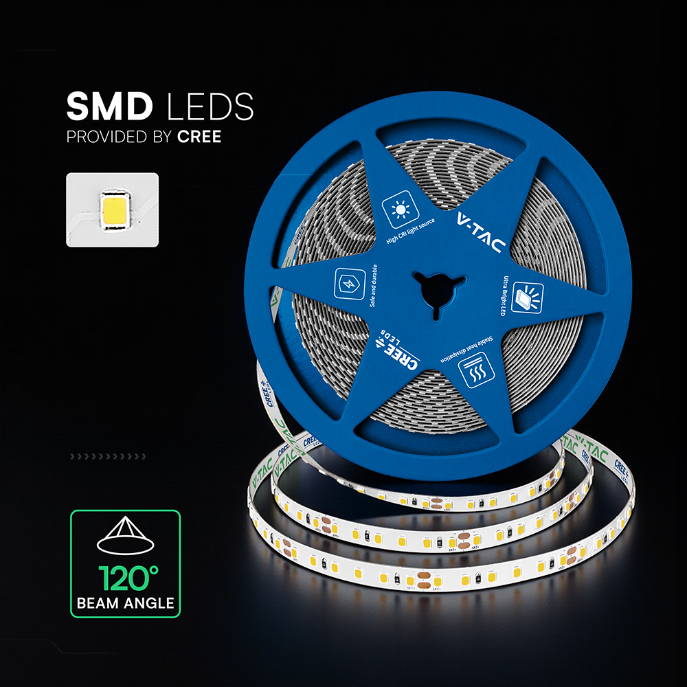 V-TAC LED-Stripe VT-2126226, 100W, EEK: F, 9500lm, 3000K, 120°, 24V, 10m