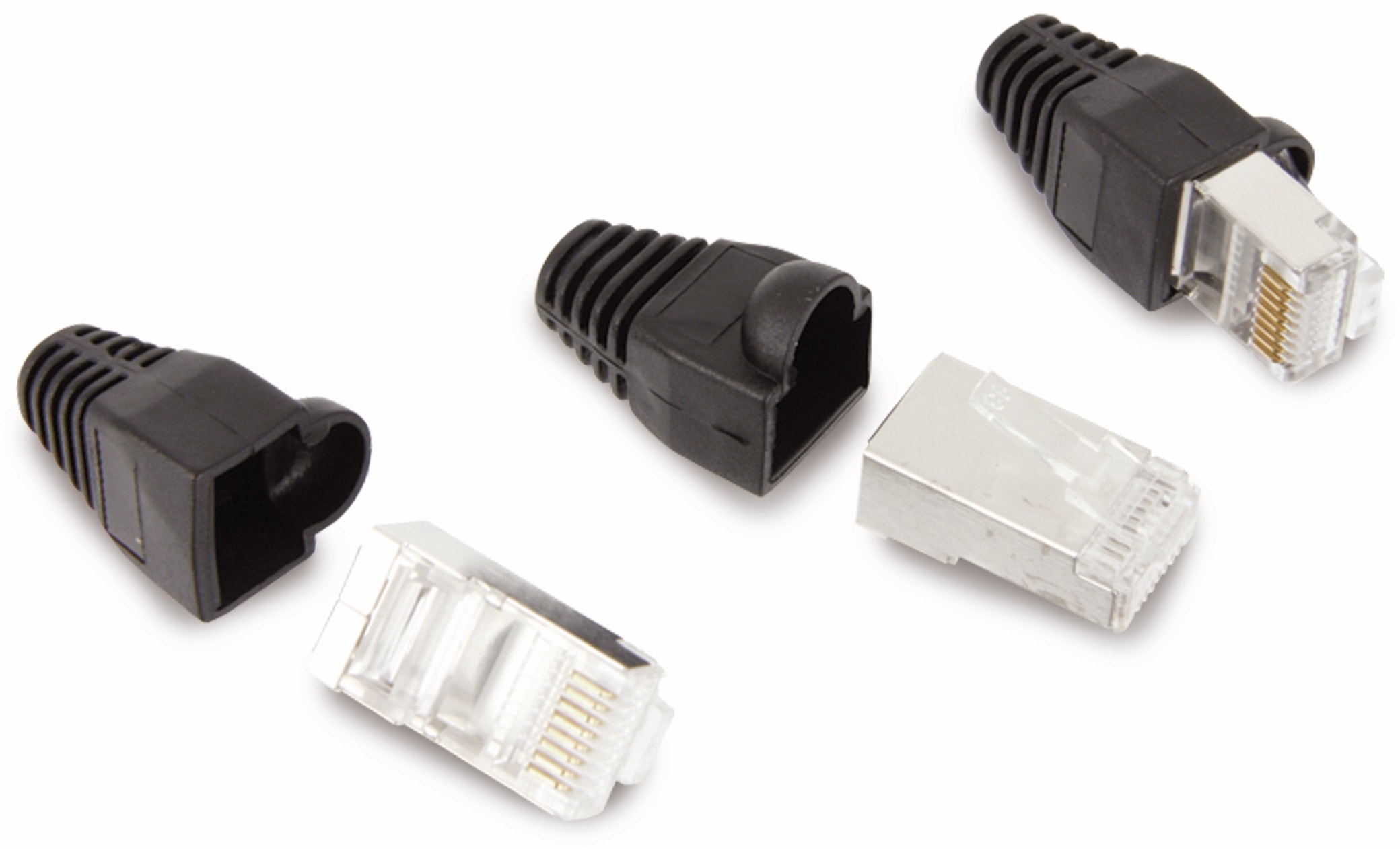 LOGILINK CAT.5 RJ45-Stecker, schwarz, 100 Stück