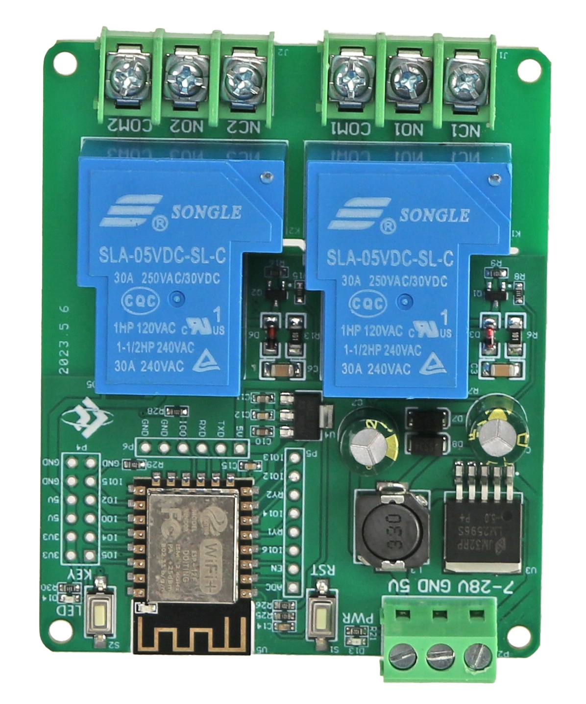 DAYPOWER Relaismodul ESP12-2R-30A-D5, 2-Kanal