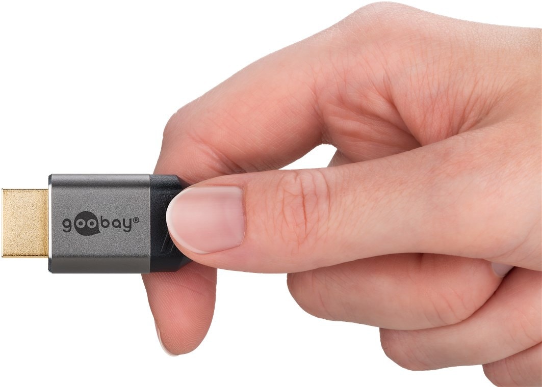 GOOBAY HDMI Kabel Plus High Speed 4K schwarz/silber, 5 m GOOBAY HDMI Kabel Plus High Speed 4K schwarz/silber, 5 m