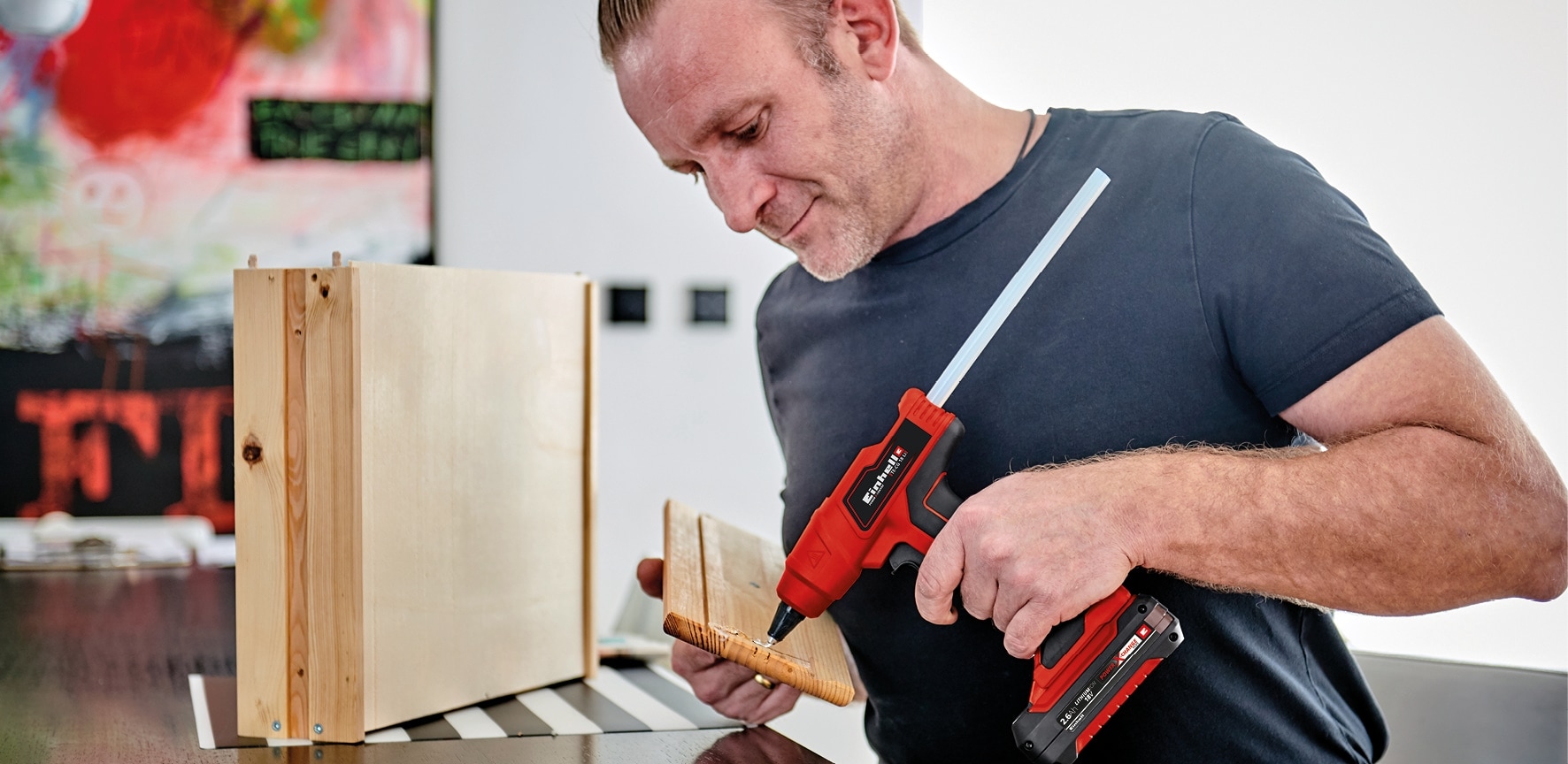 EINHELL EINHELL Akku-Heißklebepistole TE-CG 18 Li Kit (1x 4,0 Ah)