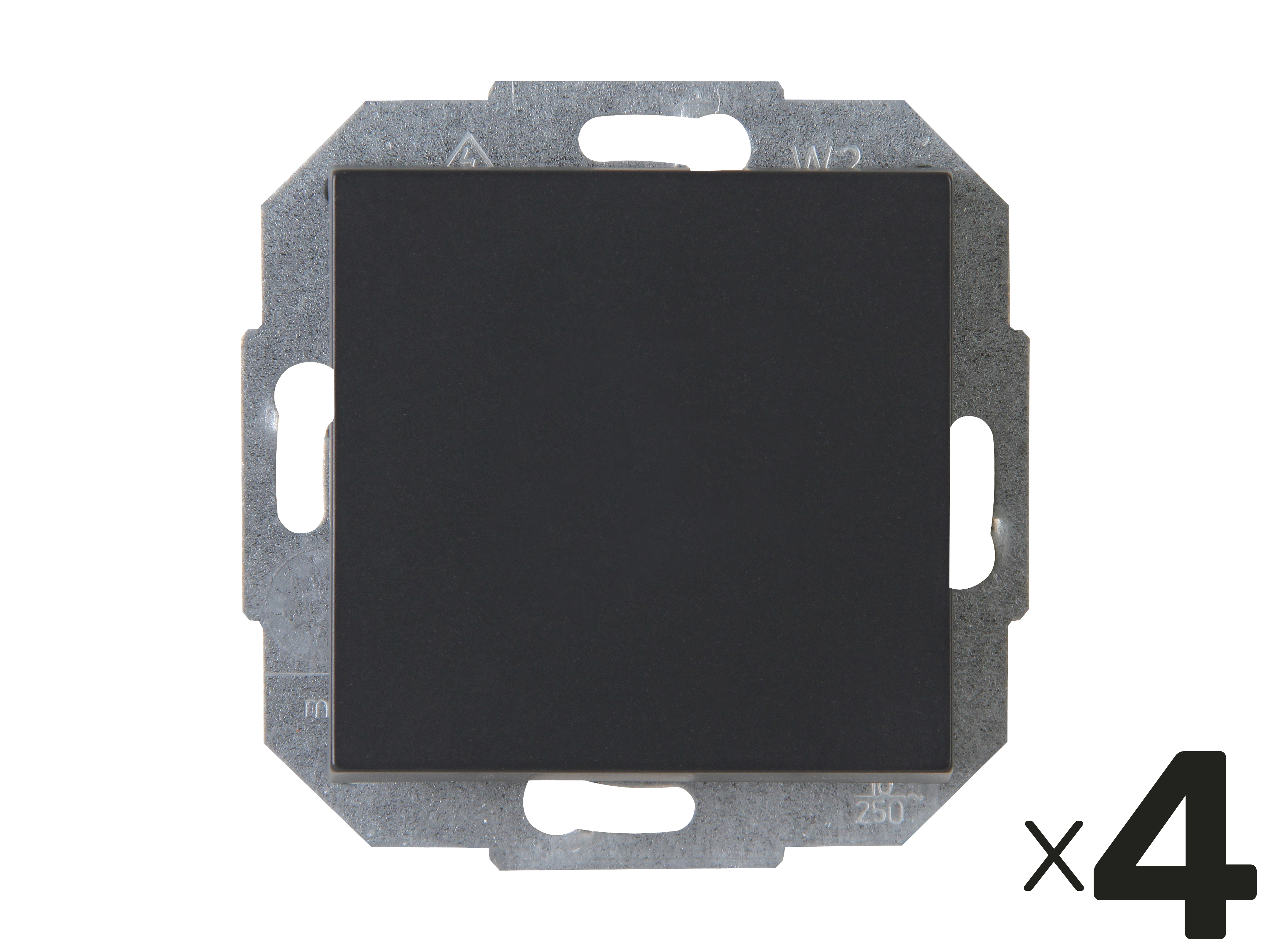 KOPP Universalschalter Athenis, anthrazit, 4 Stück