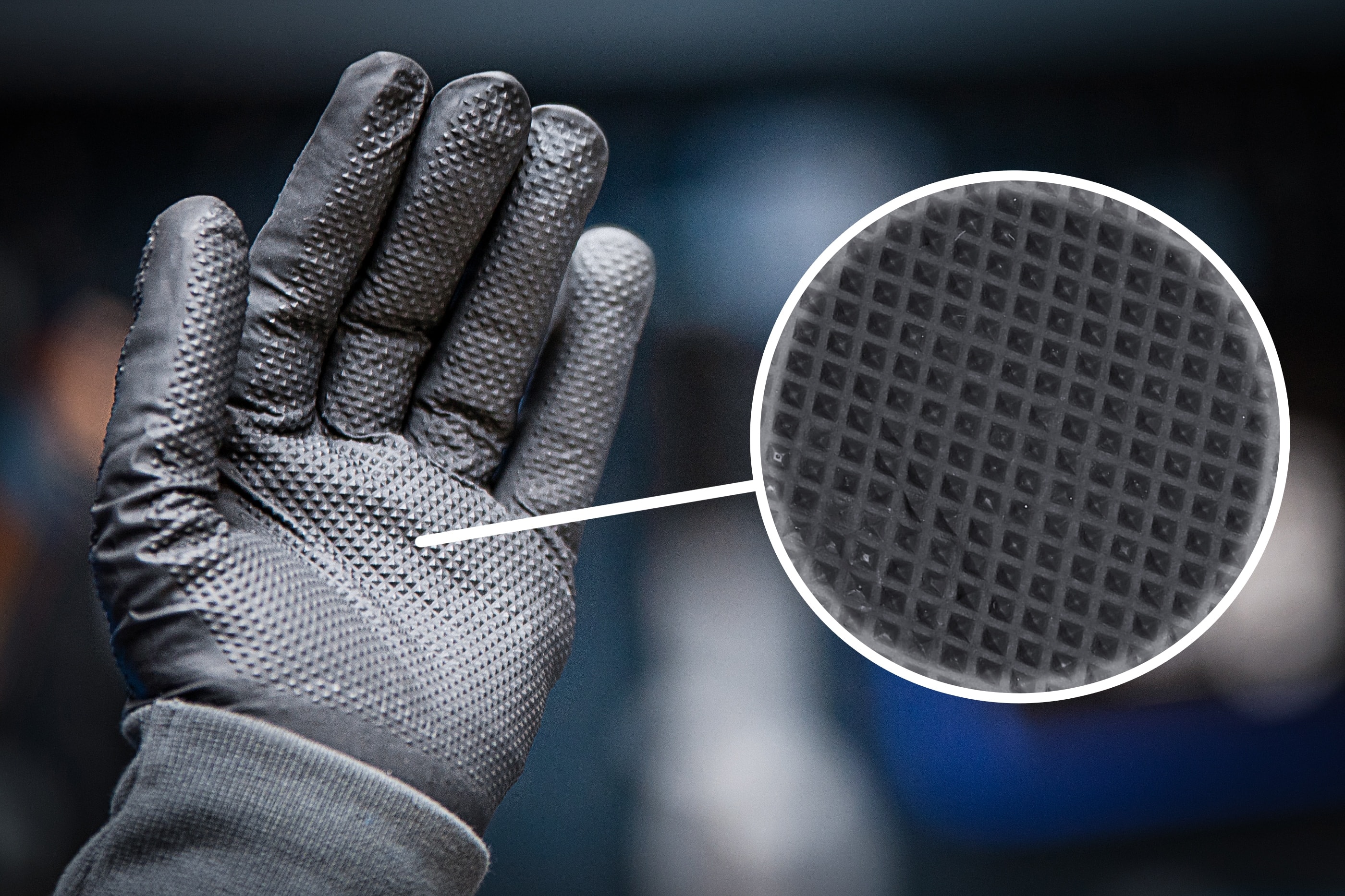 BGS TECHNIC Einweghandschuhe-Box, Nitril, Gr.XL, mit extra Griffigkeit, 100 Stück