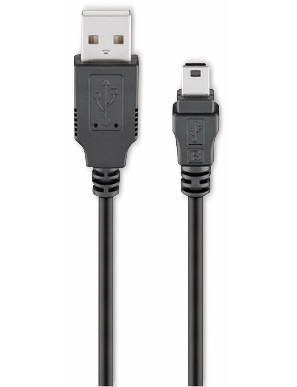GOOBAY USB 2.0 Hi-Speed Anschlusskabel A/B 93229, 0,3 m, schwarz