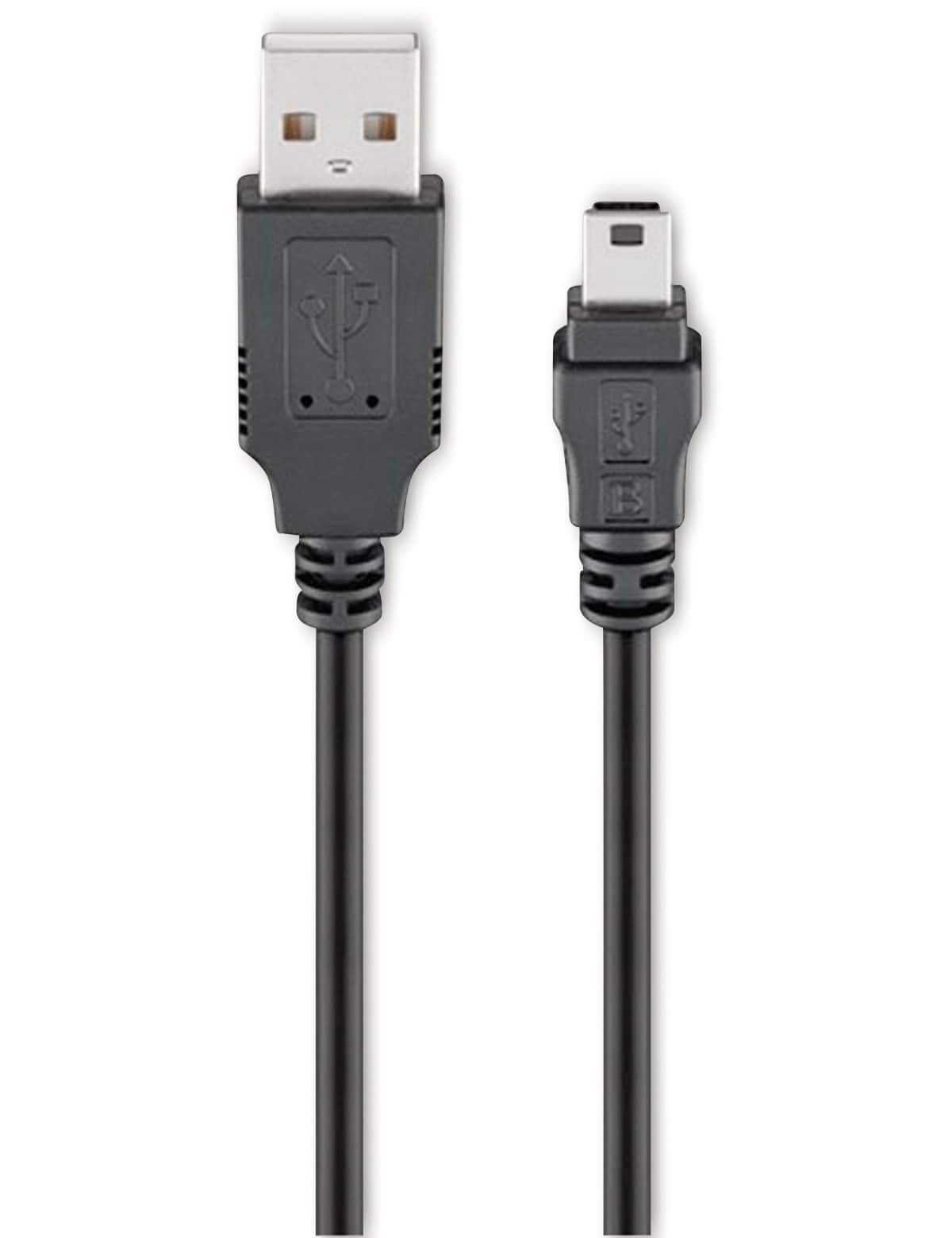 GOOBAY USB 2.0 Hi-Speed Anschlusskabel A/B 93229, 0,3 m, schwarz