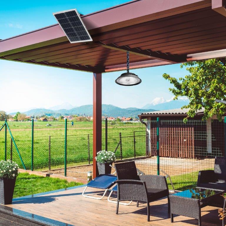 LUXULA Solar LED-Hängeleuchten-CCT, 100 W, 1200 lm