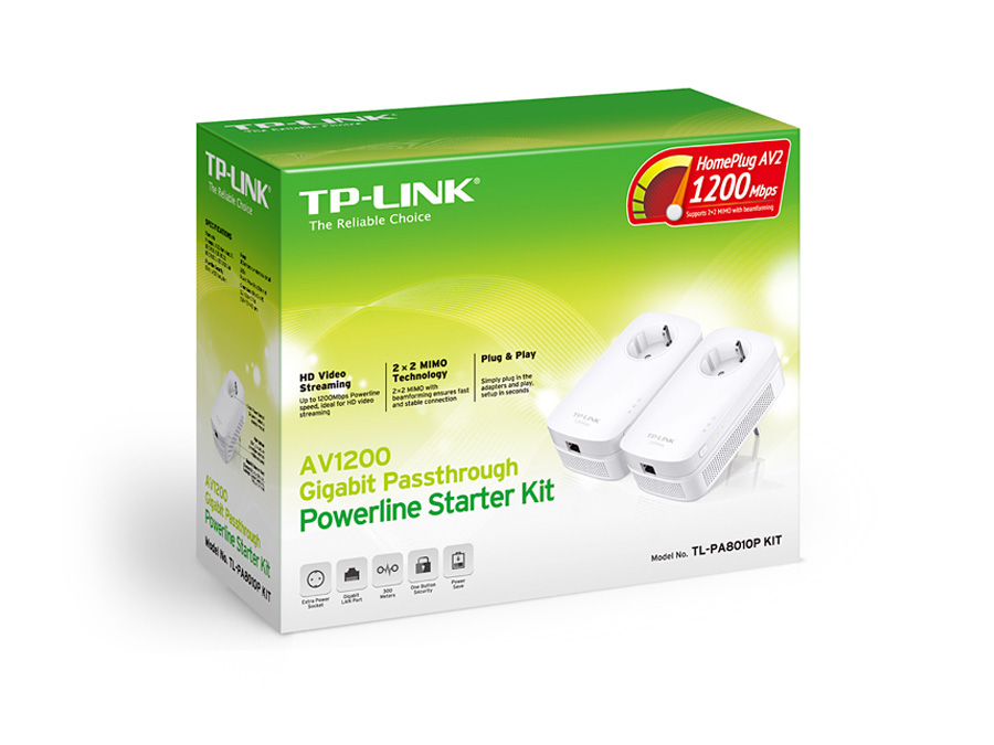 TP-LINK Gigabit-Powerline-Set TL-PA8010PKIT, AV1200