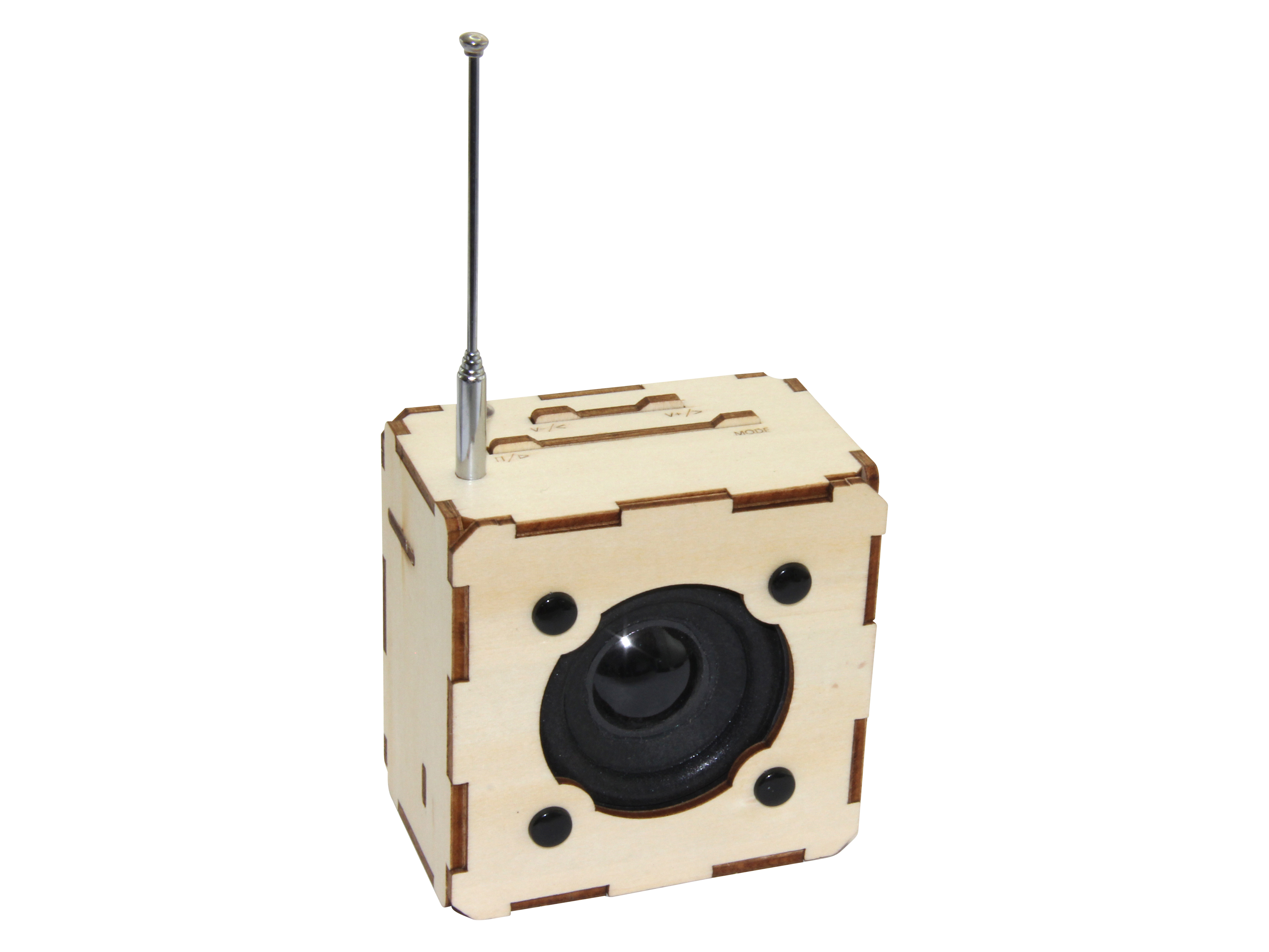 3D Holz Bausatz BT-Lautsprecher mit FM Radio SOL-EXPERT