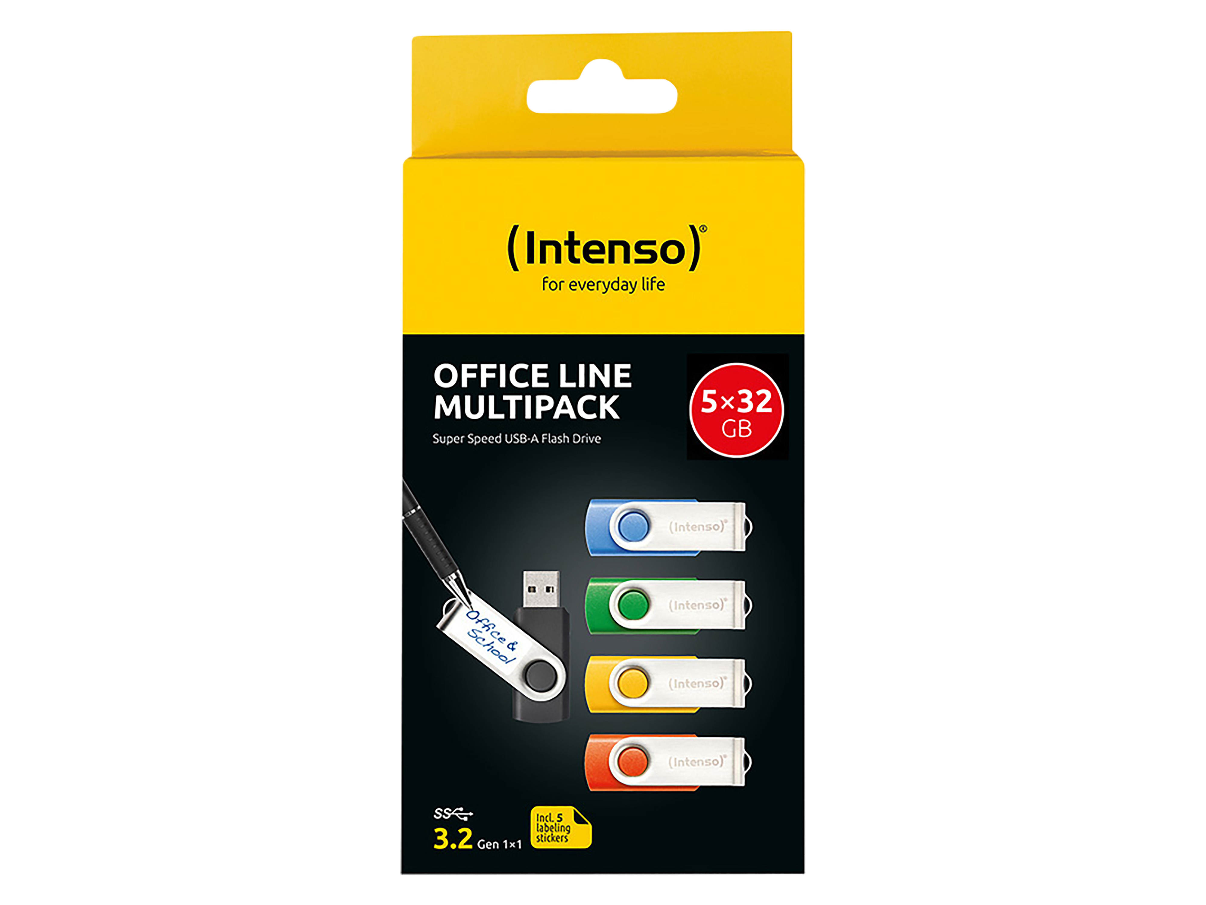 INTENSO USB-Stick Office Line 3543585 USB 3.2 32GB 5er Pack