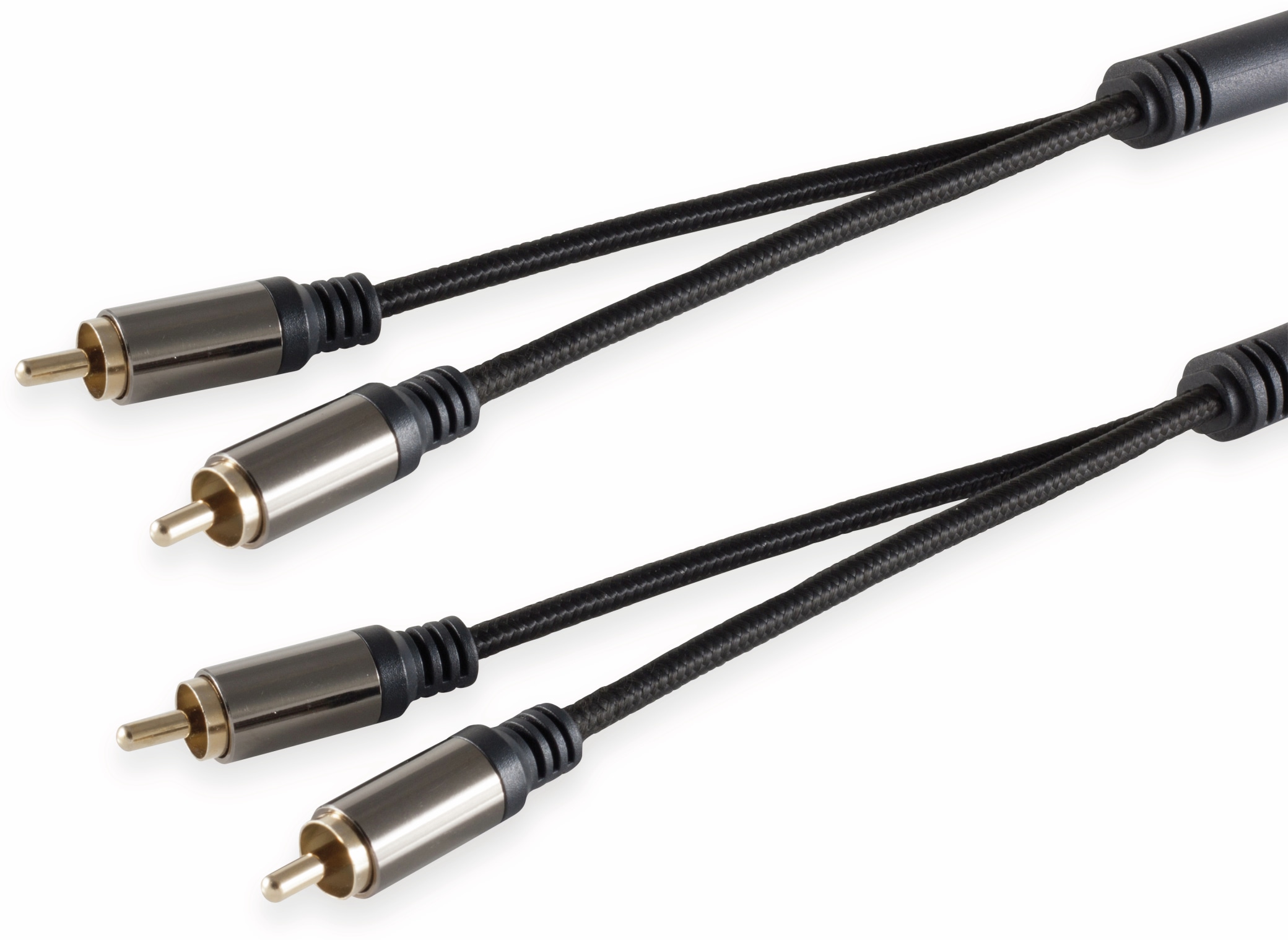 BLACK COTTON Cinchkabel, Stereo, 1,5 m, schwarz BLACK COTTON Cinchkabel, Stereo, 1,5 m, schwarz