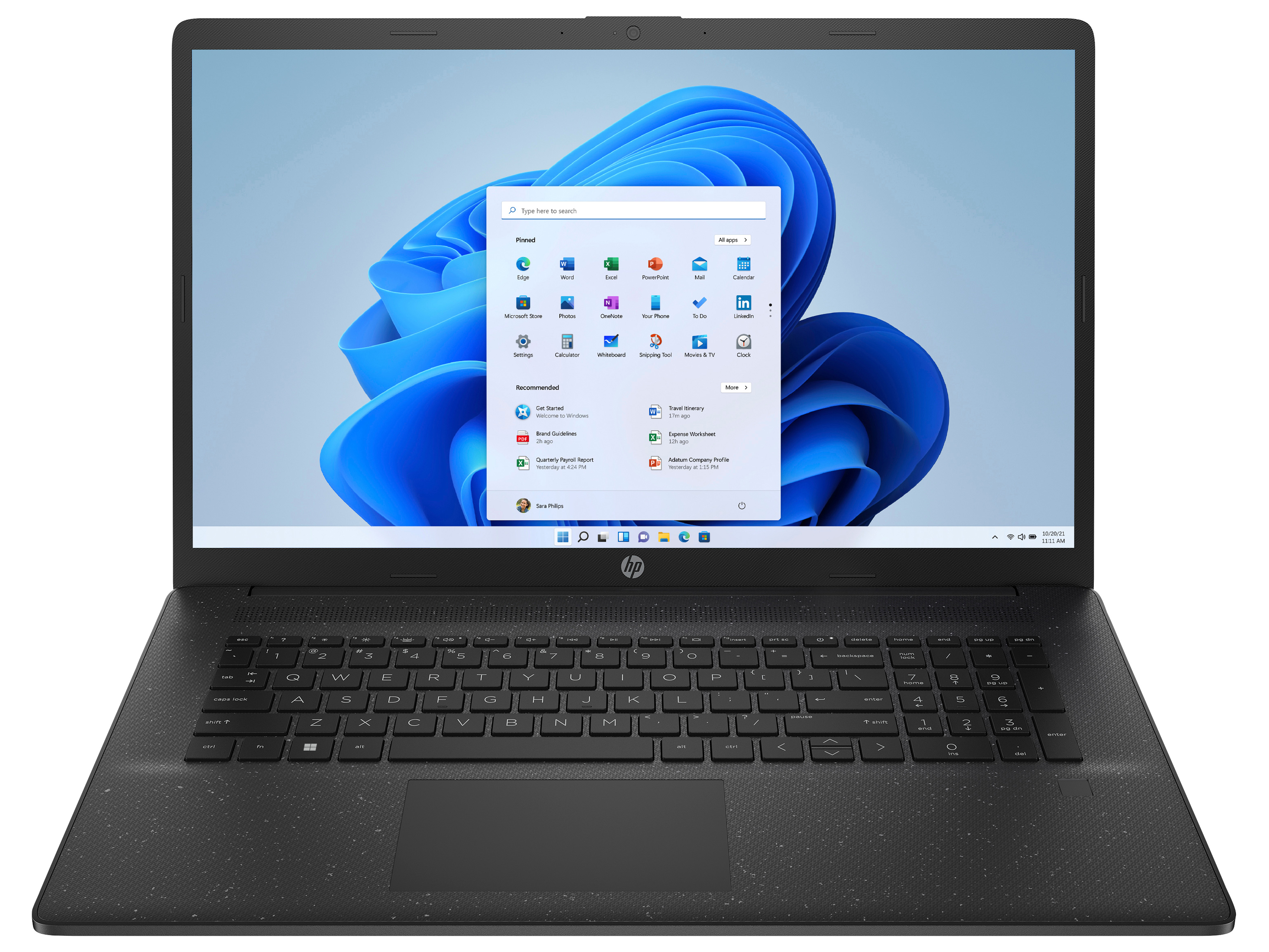 HP Notebook 17-cp2139ng, 43,9cm (17,3"), FHD, AMD Ryzen™ 3 7320U, 8GB DDR5, 512 GB SSD, Windows 11 Home