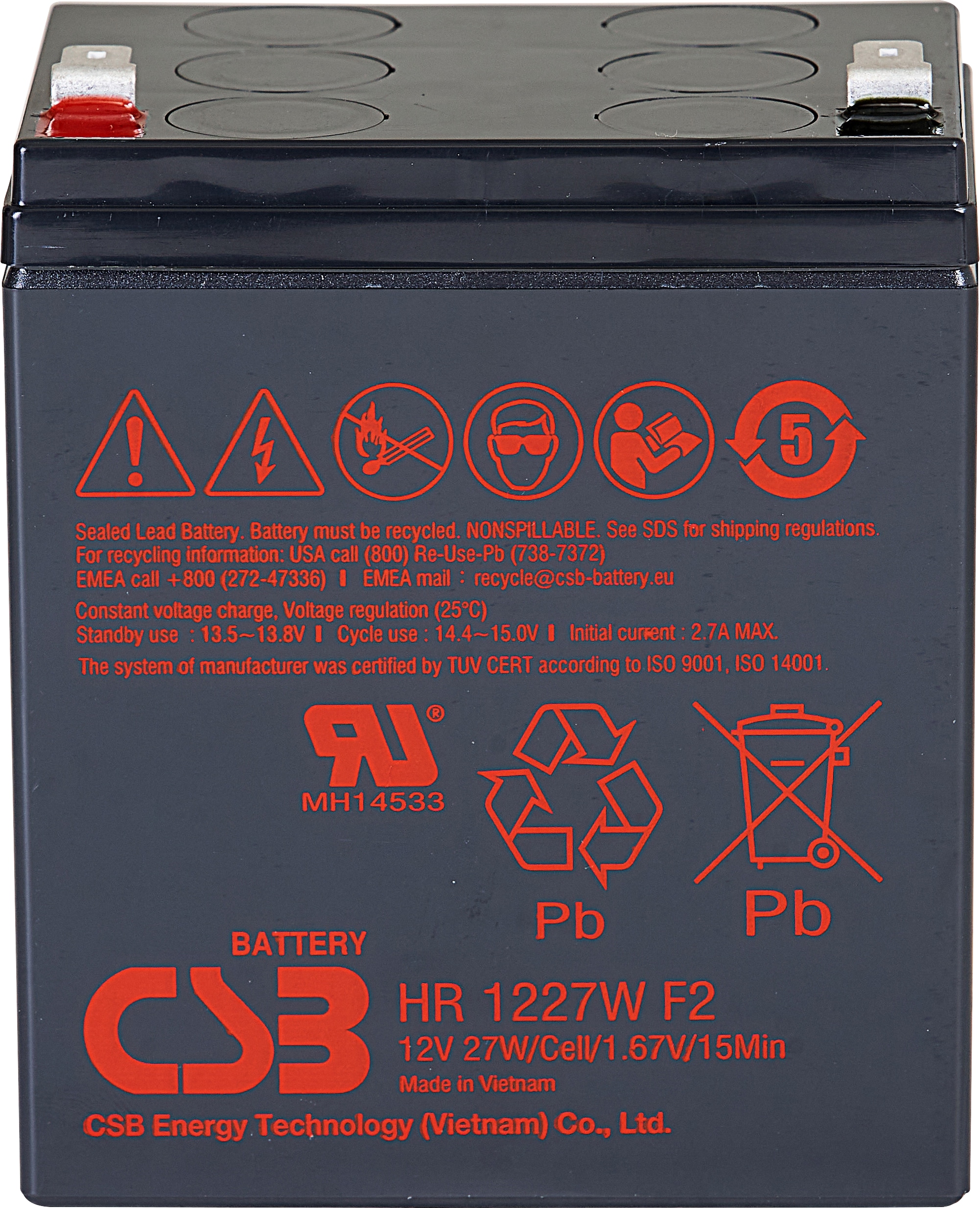 Bleiakku 12V / 27 W Bleiakku 12V / 27 W