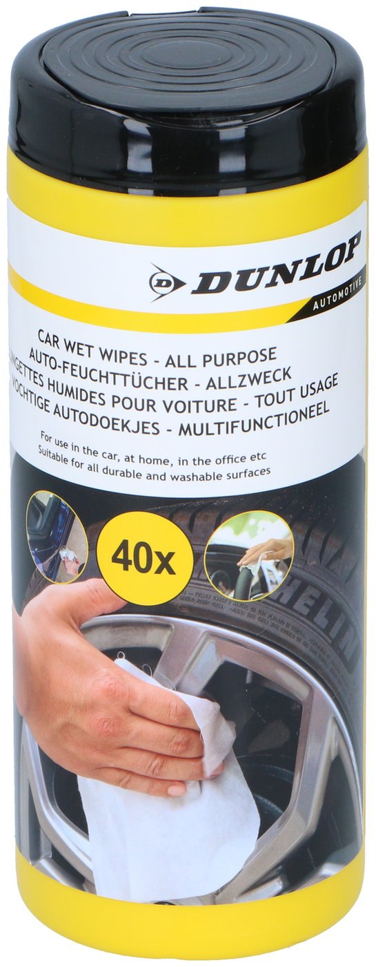 DUNLOP Auto Feuchtreinigungstücher, 40 Stück