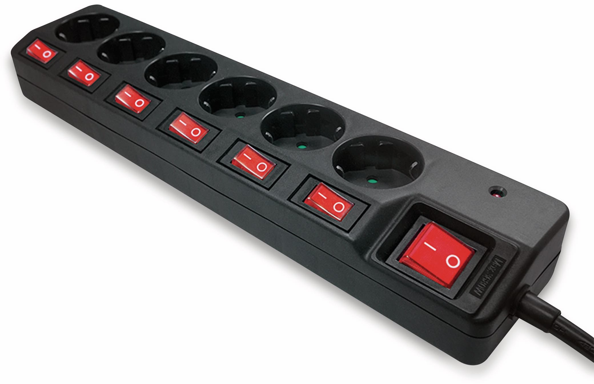 LOGILINK Steckdosenleiste LPS233, 6-fach, schwarz