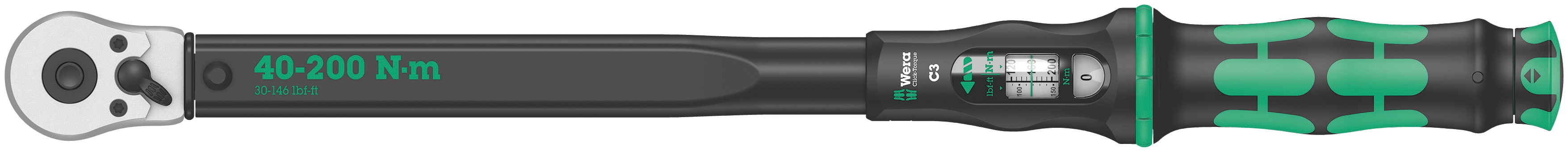 WERA Drehmomentschlüssel-Set, Click-Torque C 3 + Wheel Impaktor C Set 1