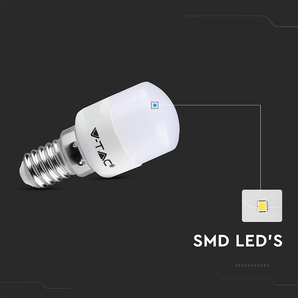 V-TAC LED-Lampe, VT-202, EEK: F, E14, 2 W, 180 lm, 3000 K