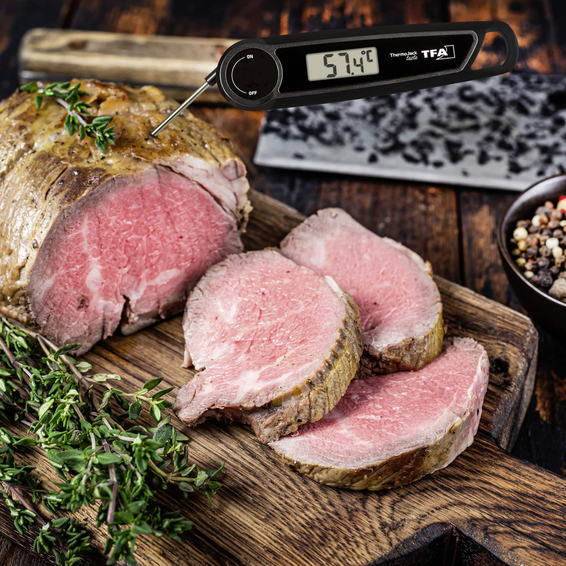TFA Digitales Küchenthermometer THERMO JACK TASTE