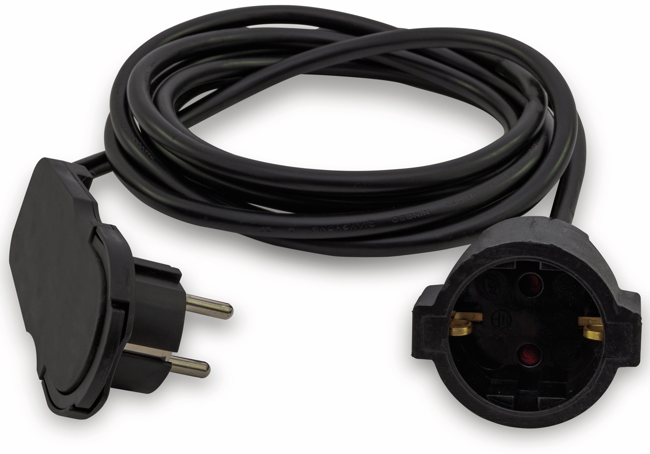 REV Schutzkontakt-Verlängerung Smart, mit Flachstecker, 3 m, schwarz REV Schutzkontakt-Verlängerung Smart, mit Flachstecker, 3 m, schwarz