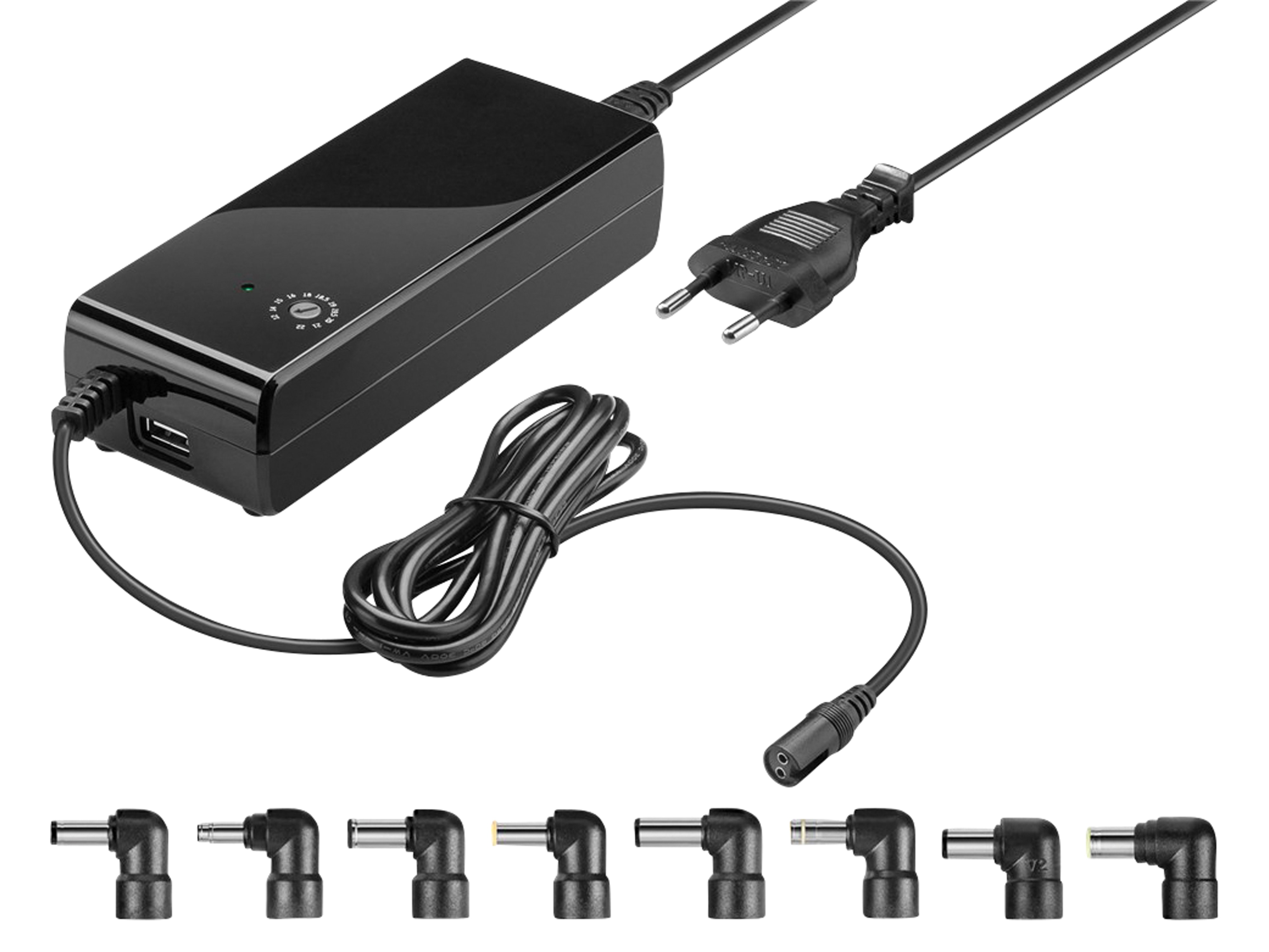 GOOBAY Notebook-Netzteil 55001, 12...22 V-, 4 A, schwarz