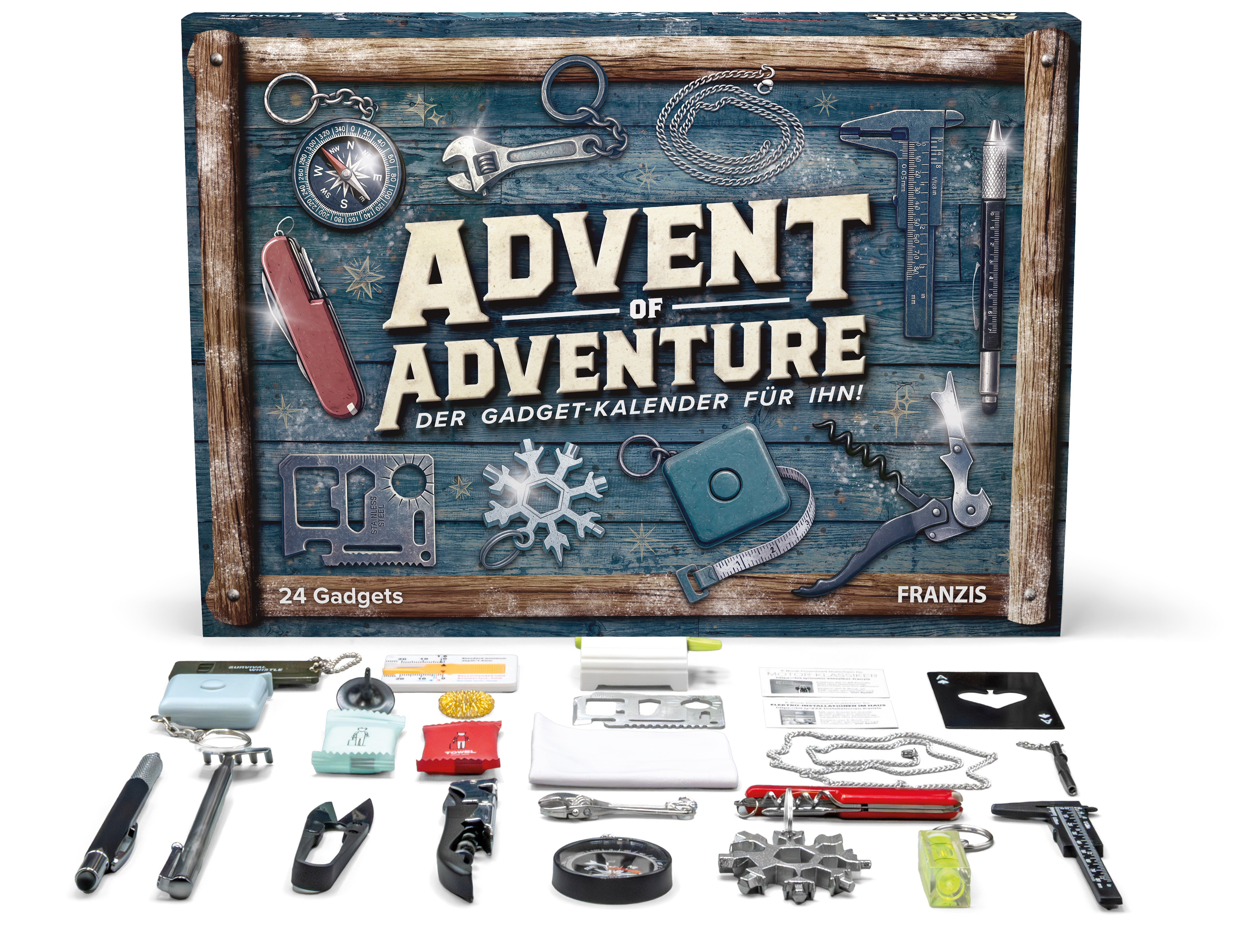 FRANZIS Advent of Adventure – Der Gadget-Kalender für Ihn