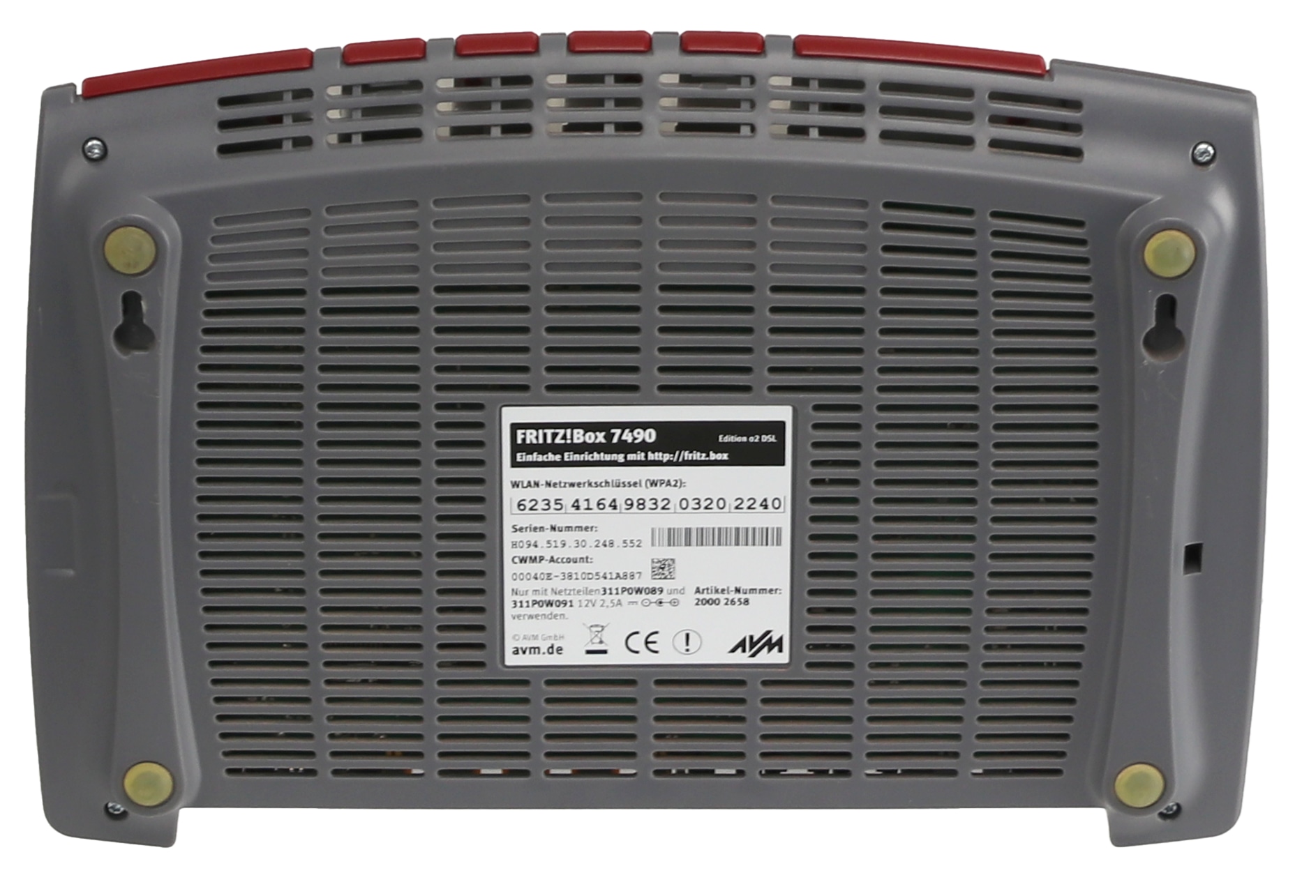 AVM FRITZ!Box Fon WLAN 7490, Refurbished, 2 Stück