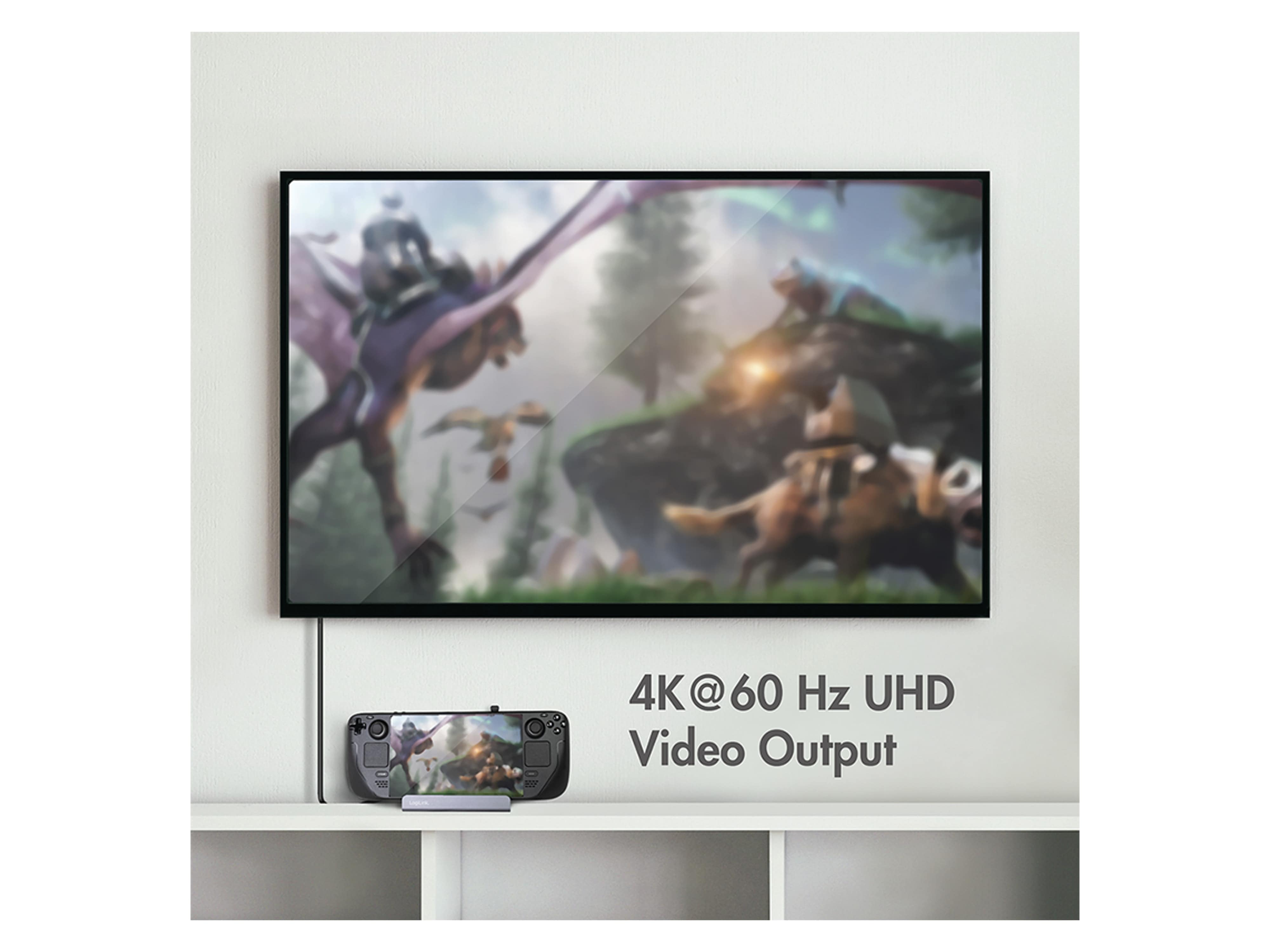 LOGILINK USB 3.2 Dockingstation UA0408, Gen1, 6-Port, USB-C PD, Aluminium-Silber