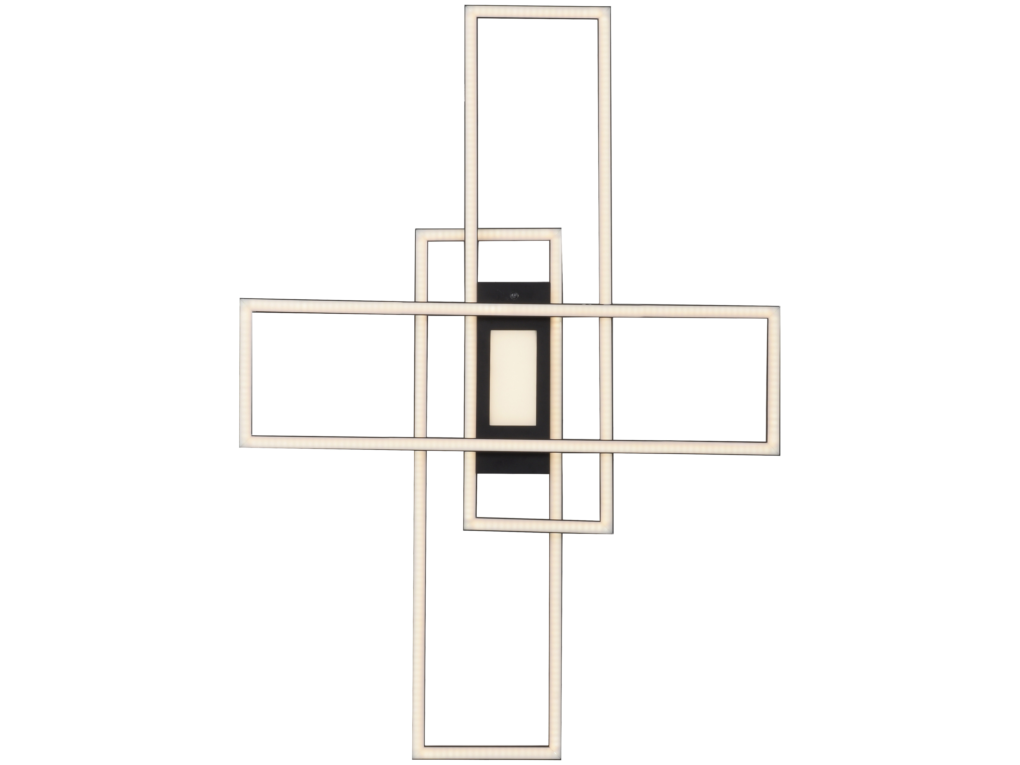 JUST LIGHT LED-Deckenleuchte 14693-18, 45W, 5500lm, schwarz
