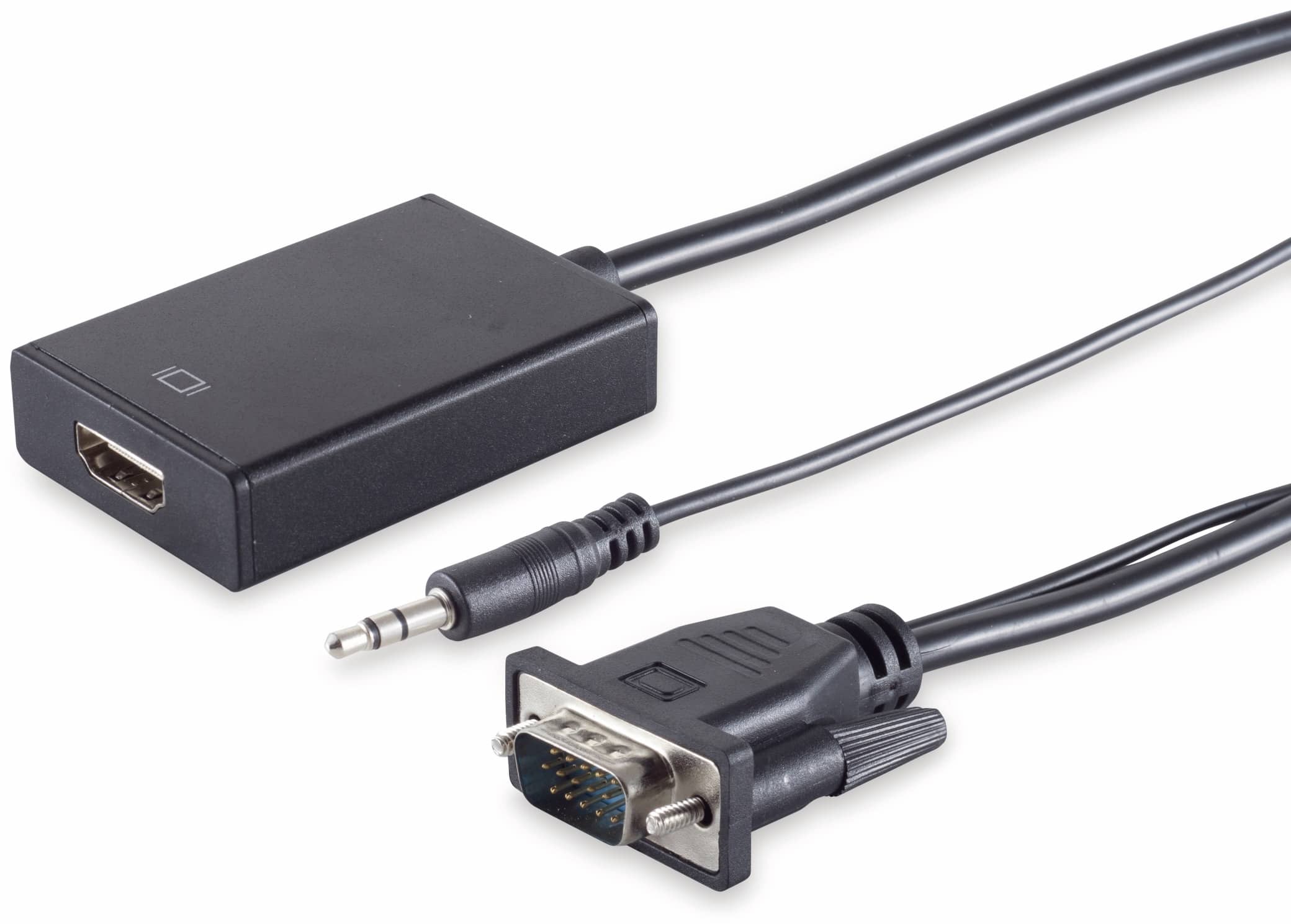 VGA-Adapter, VGA-Stecker zu HDMI-Buchse, 1080p, 15 cm Kabel