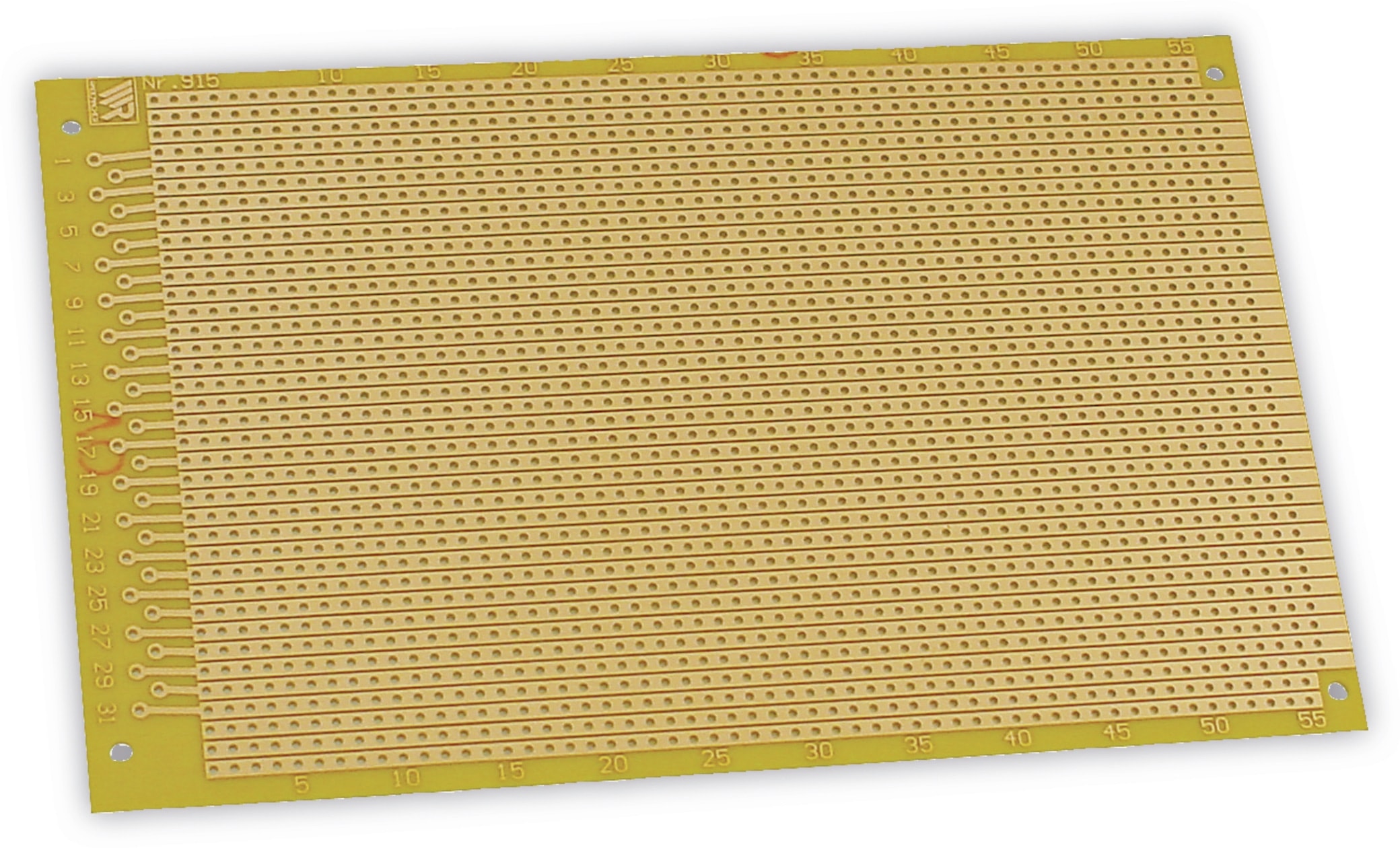 Streifenrasterplatine 160 x 100mm, RM 2,54 Streifenrasterplatine 160 x 100mm, RM 2,54