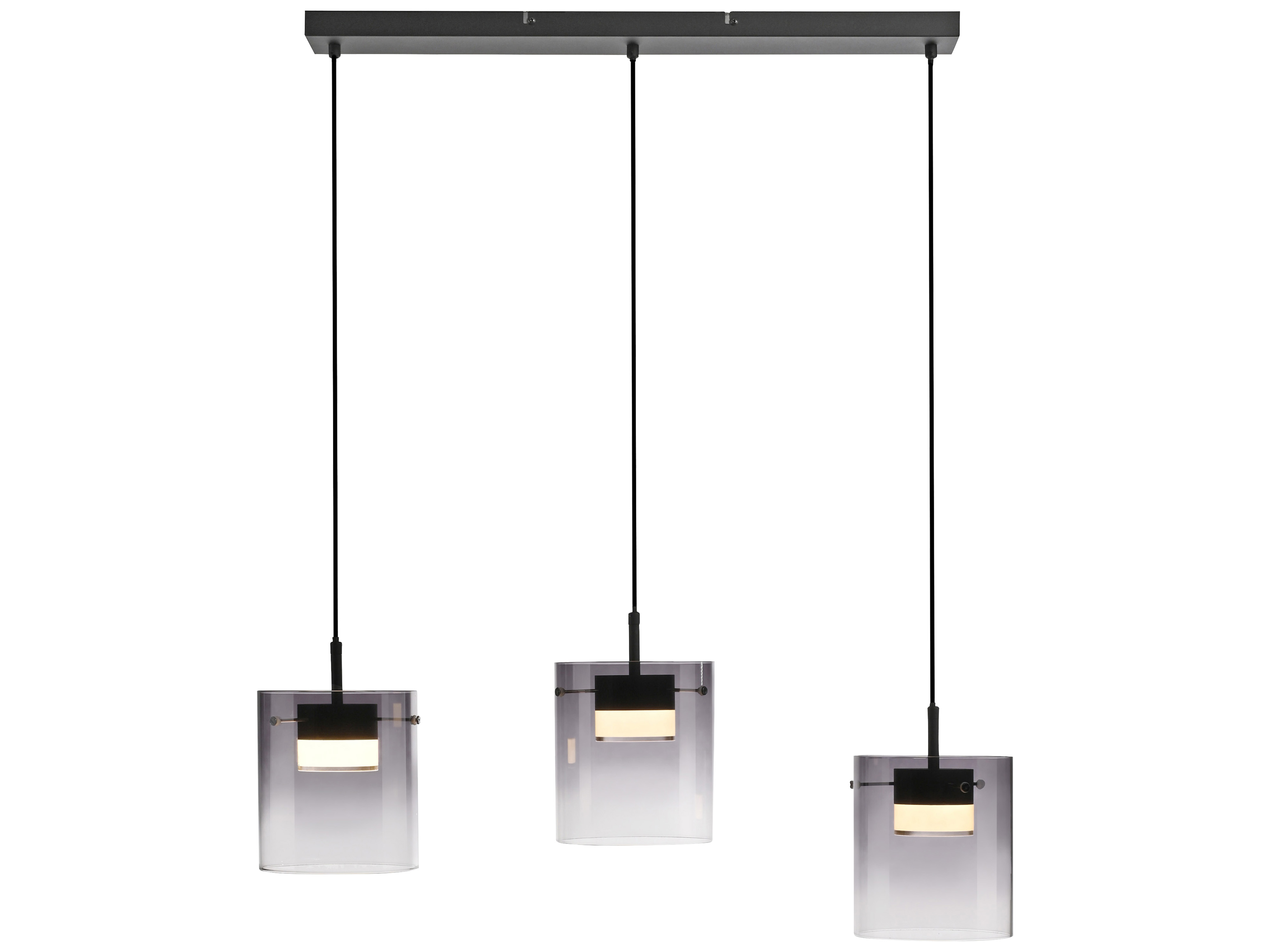 JUST LIGHT LED-Pendelleuchte 14043-18, 7,5W, 800lm, 3000K, schwarz