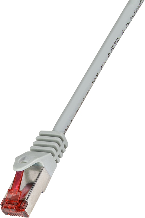 LOGILINK Patchkabel PrimeLine CAT.6 S/FTP 0,25m grau LOGILINK Patchkabel PrimeLine CAT.6 S/FTP 0,25m grau