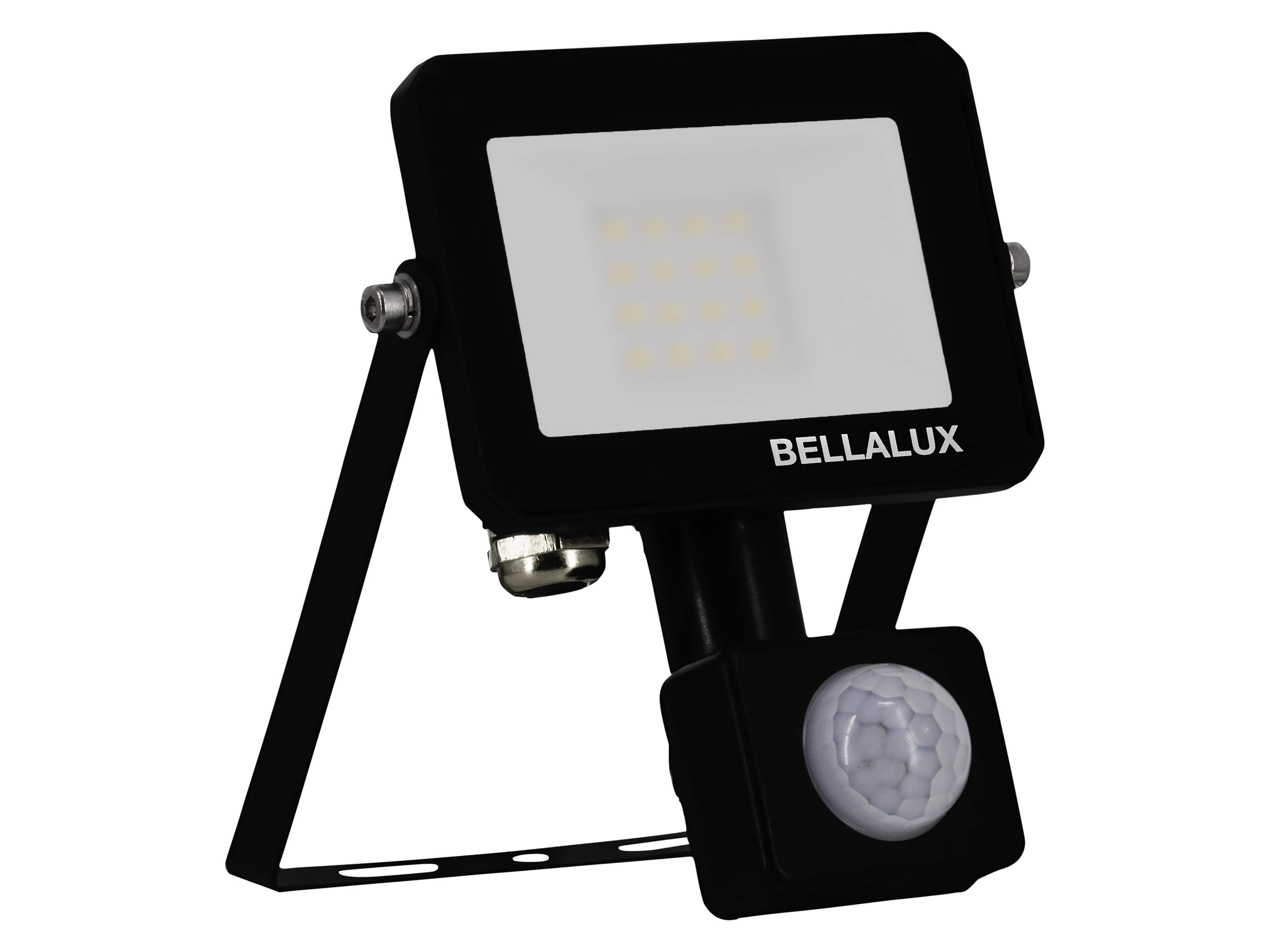 BELLALUX LED-Fluter, 10W, 4000K, 900lm, neutralweiß, IP65, mit Bewegungsmelder, schwarz BELLALUX LED-Fluter, 10W, 4000K, 900lm, neutralweiß, IP65, mit Bewegungsmelder, schwarz