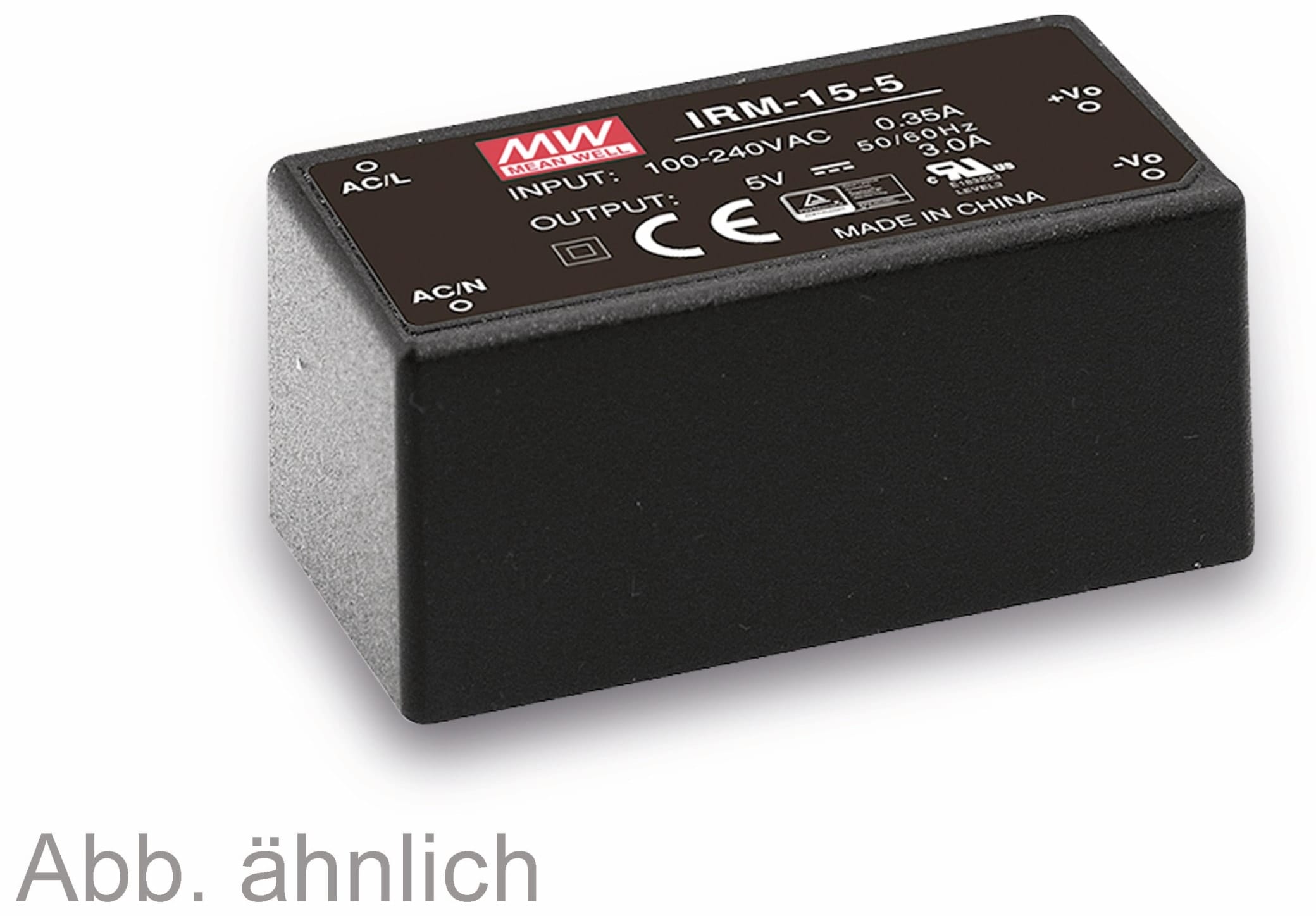 MEAN WELL AC/DC-Printnetzteil IRM-15-5, 5 V-/3 A, 15 W