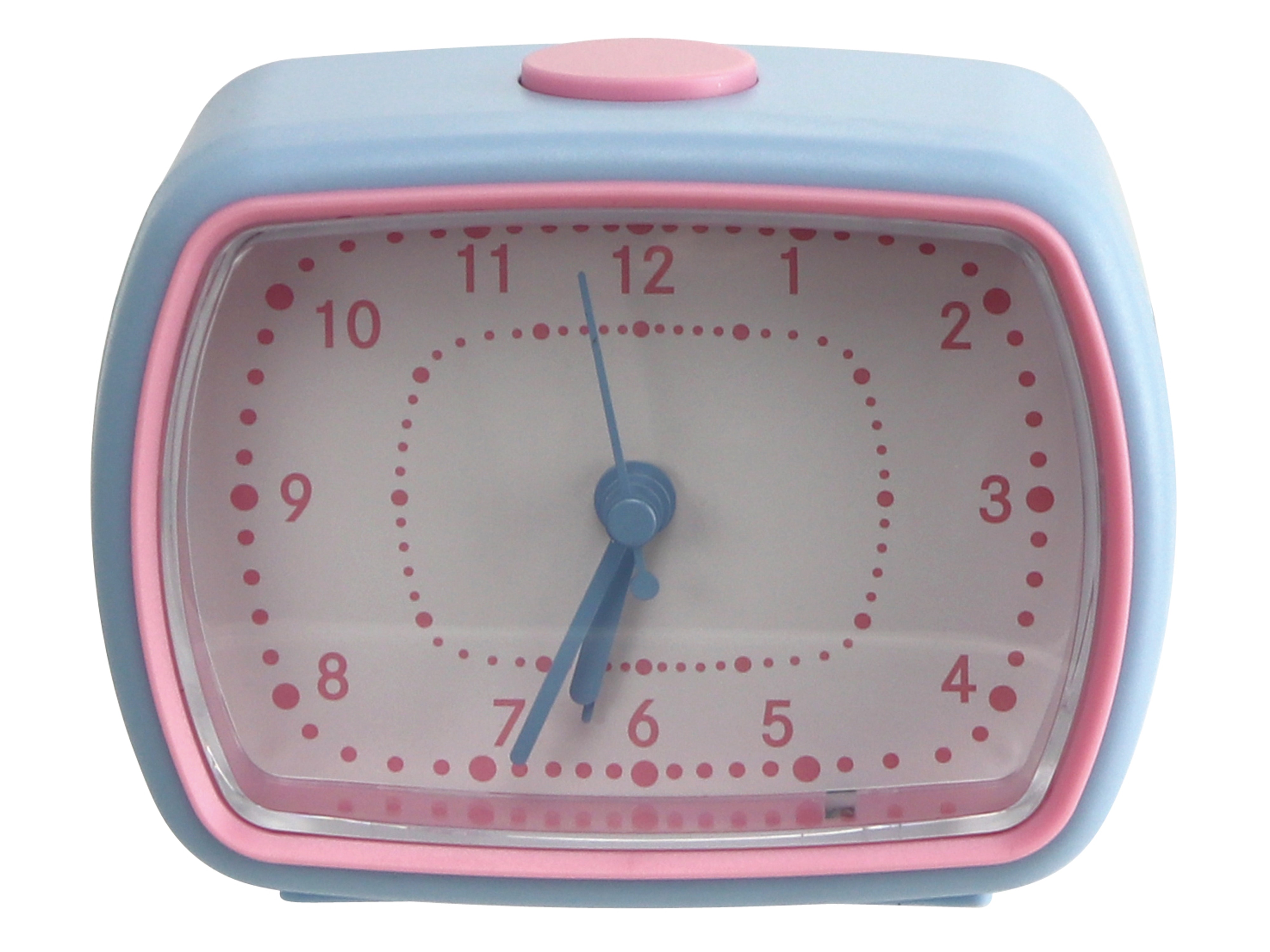 Quarzwecker, 823-02-2020-03, blau/rosa, B-Ware