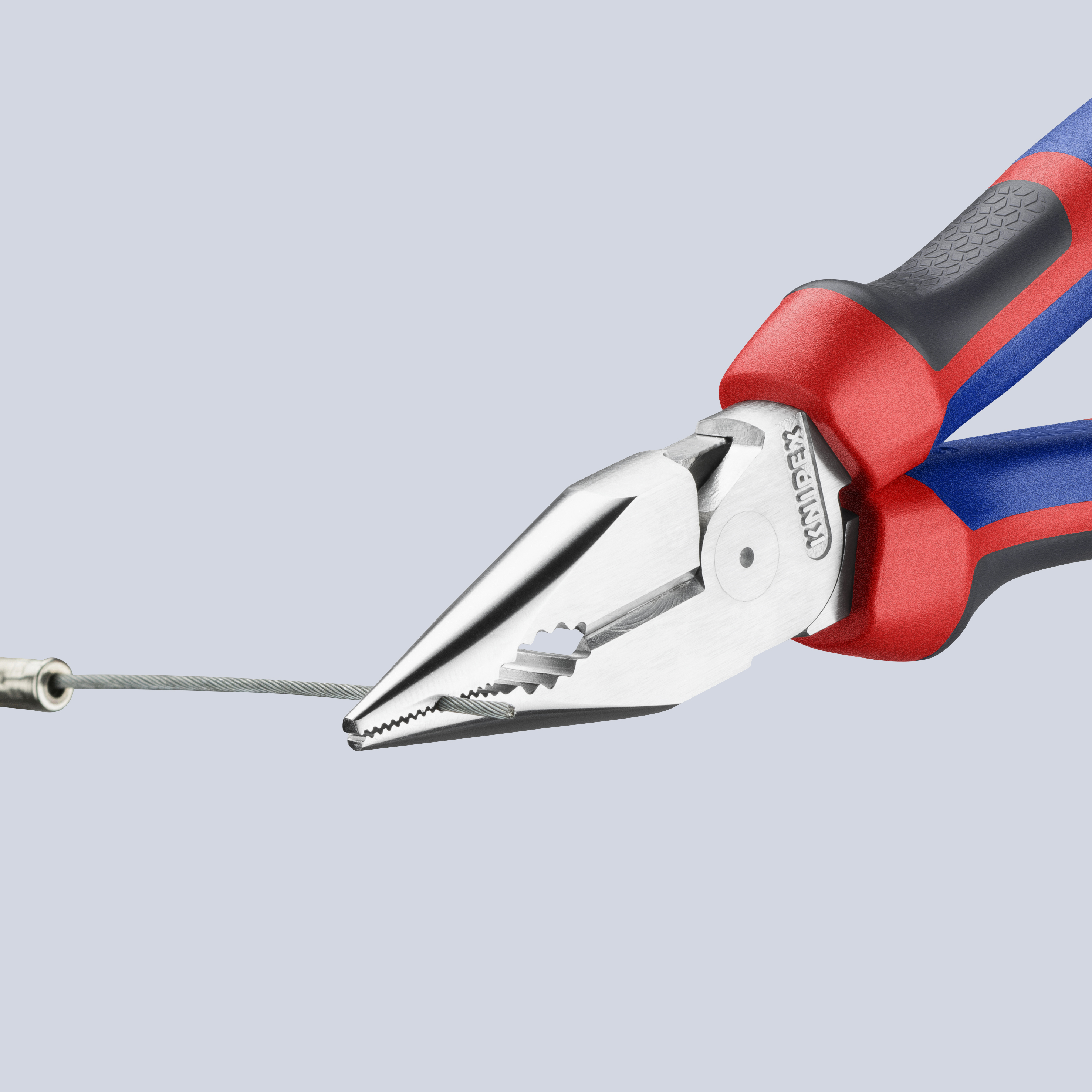 KNIPEX Spitz-Kombizange, 08 25 185, 185 mm, Stahl, Kunststoffgriff