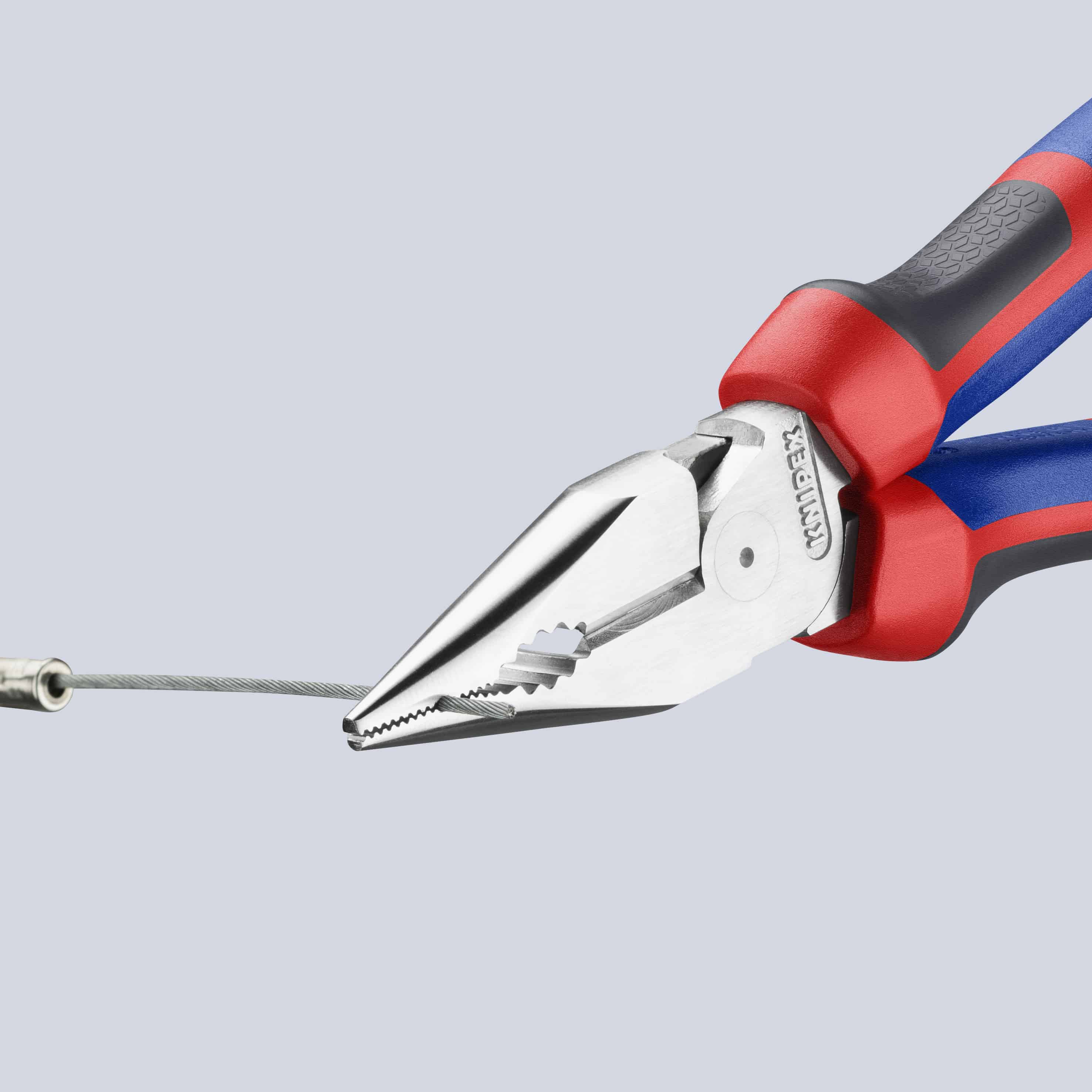 KNIPEX Spitz-Kombizange, 08 25 185, 185 mm, Stahl, Kunststoffgriff KNIPEX Spitz-Kombizange, 08 25 185, 185 mm, Stahl, Kunststoffgriff