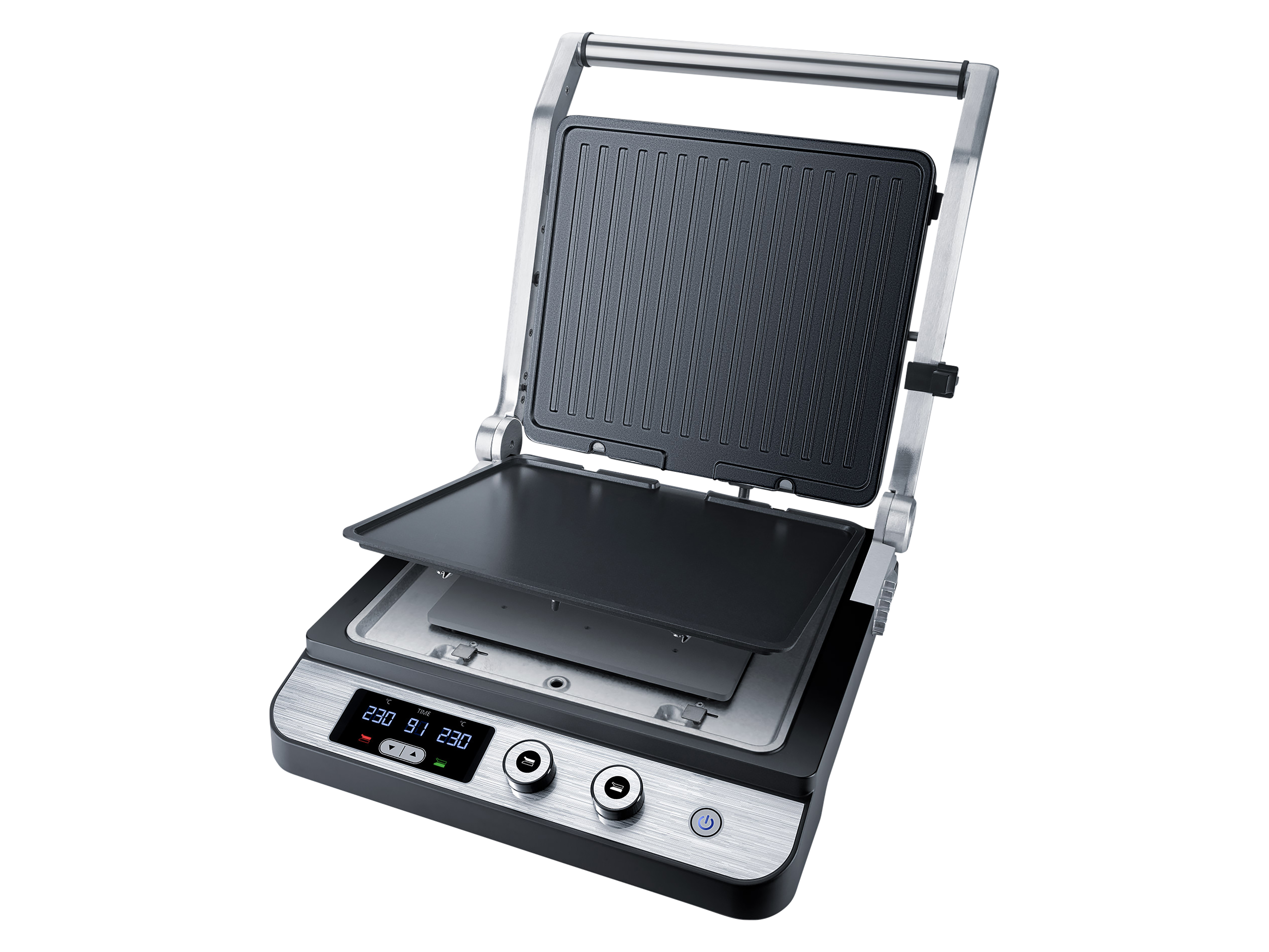 STEBA Kontaktgrill FG 120, Edelstahl, Antihaft, Timer, LED-Display STEBA Kontaktgrill FG 120, Edelstahl, Antihaft, Timer, LED-Display