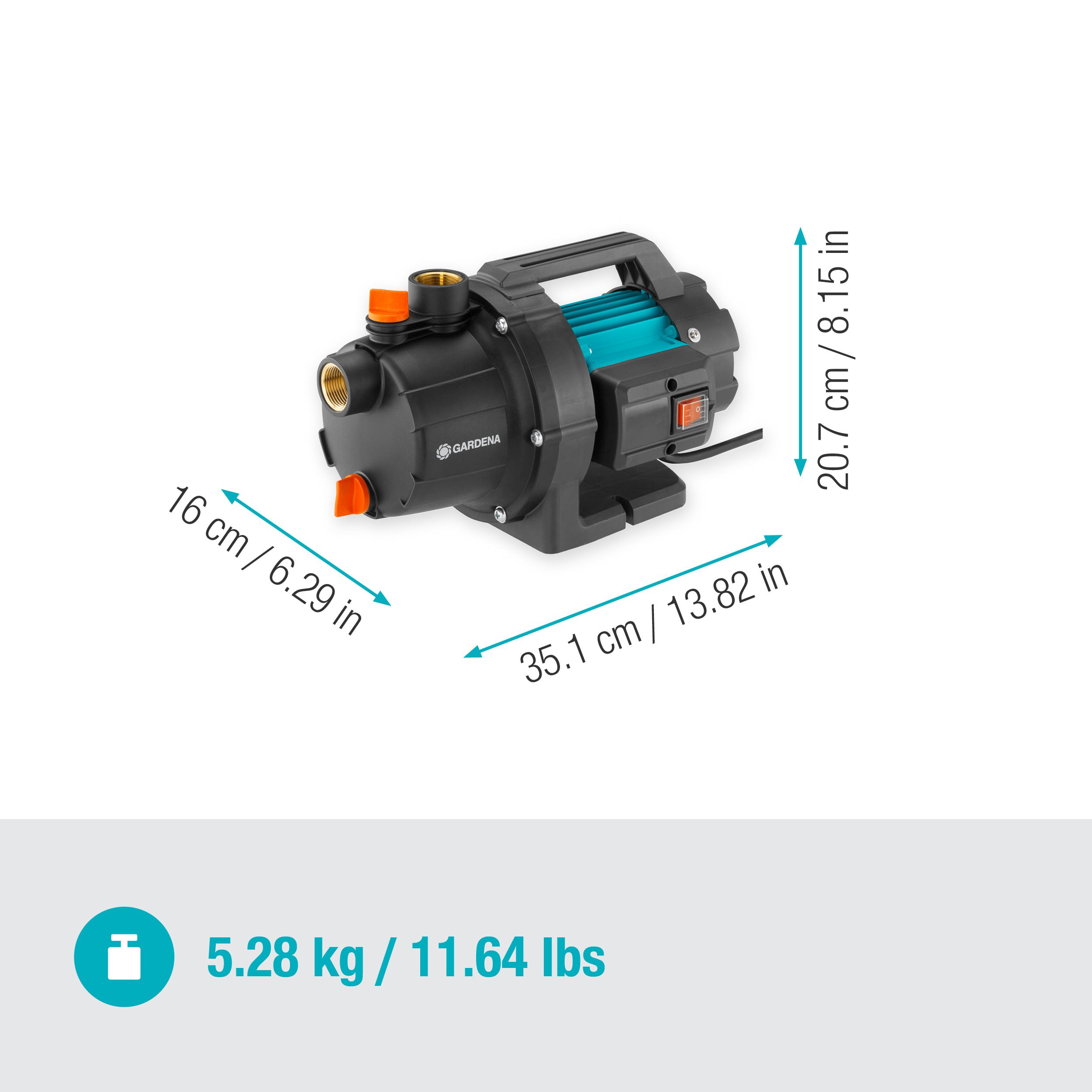 GARDENA Gartenpumpe 3000/4 Basic, 09010-47