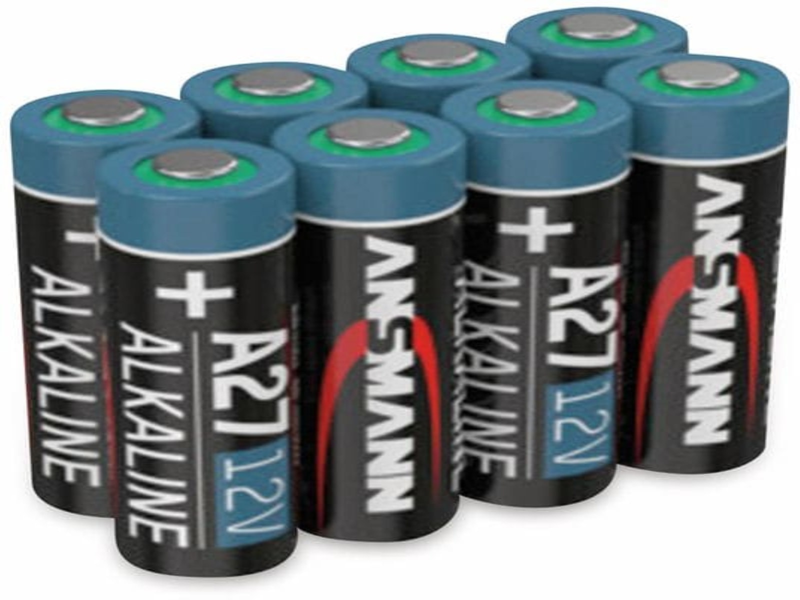 ANSMANN Batterie, Alkaline, A27 /LR27, 12 V, 8 Stück