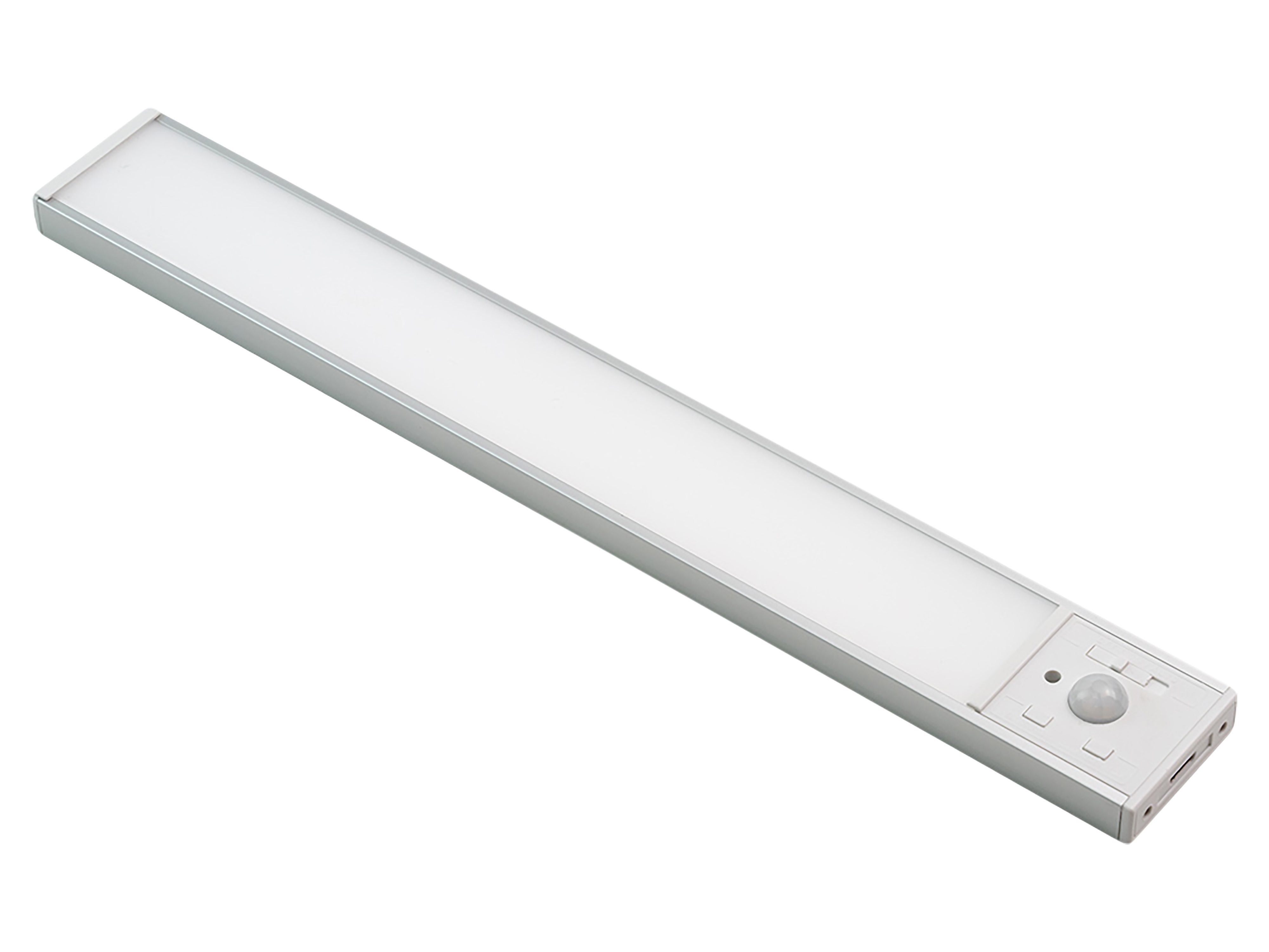 LUXULA LED-Schrankleuchte mit Bewegungsmelder, 2,96W, 110lm, CCT, IP20, silber, 30cm LUXULA LED-Schrankleuchte mit Bewegungsmelder, 2,96W, 850lm, CCT, IP20, silber, 30cm
